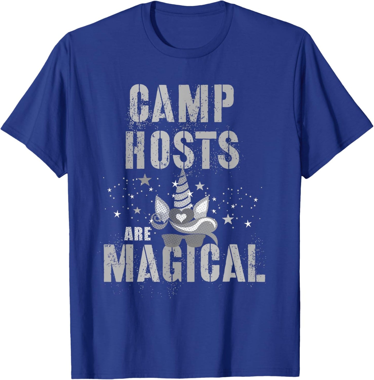 Funny CAMP HOSTS ARE MAGICAL Host I'm Unicorn Cool Mythical T-Shirt - T-Shirt | Royal