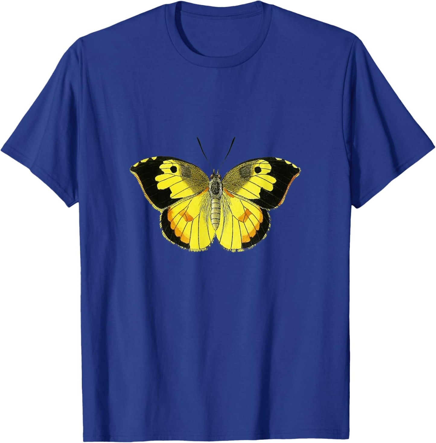 Colorful black and yellow butterfly. T-Shirt - T-Shirt | Royal