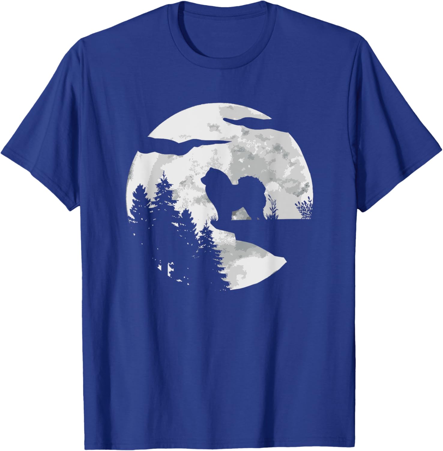 Chow Chow Dog Breed Full Moon at Night - Dog Owner Chow Chow Men Women Girls Kids T-Shirt - T-Shirt | Royal