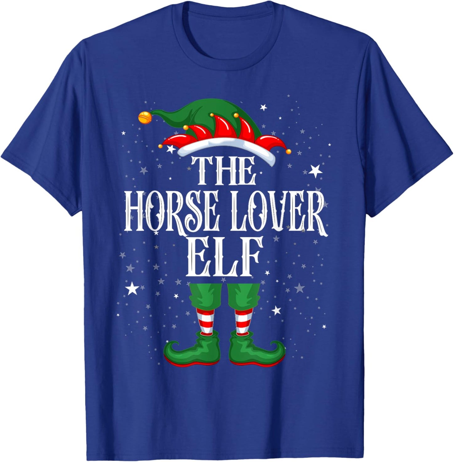 Christmas Elf Matching Family Group Funny Horse Lover Elf T-Shirt - T-Shirt | Royal