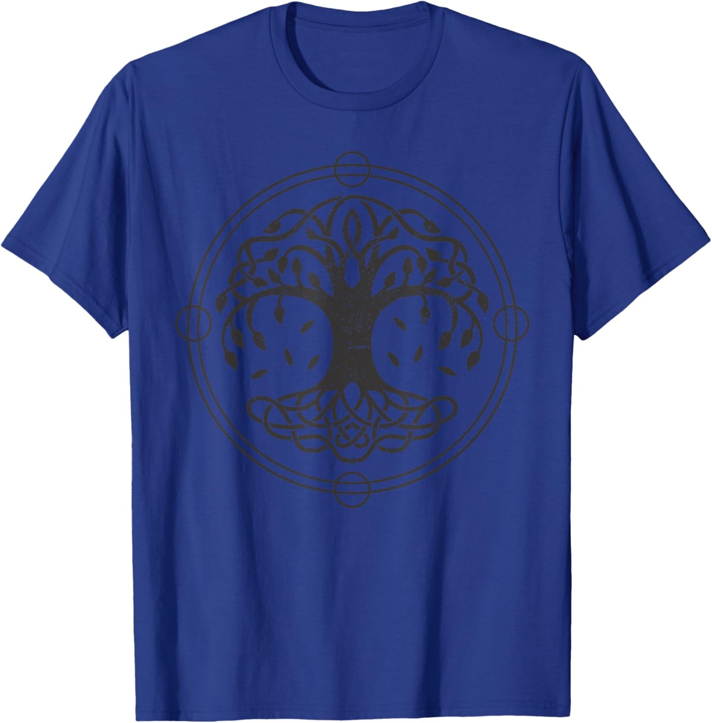Tree Yggdrasil Viking Celtic Norse Life Symbol T-Shirt - T-Shirt | Royal