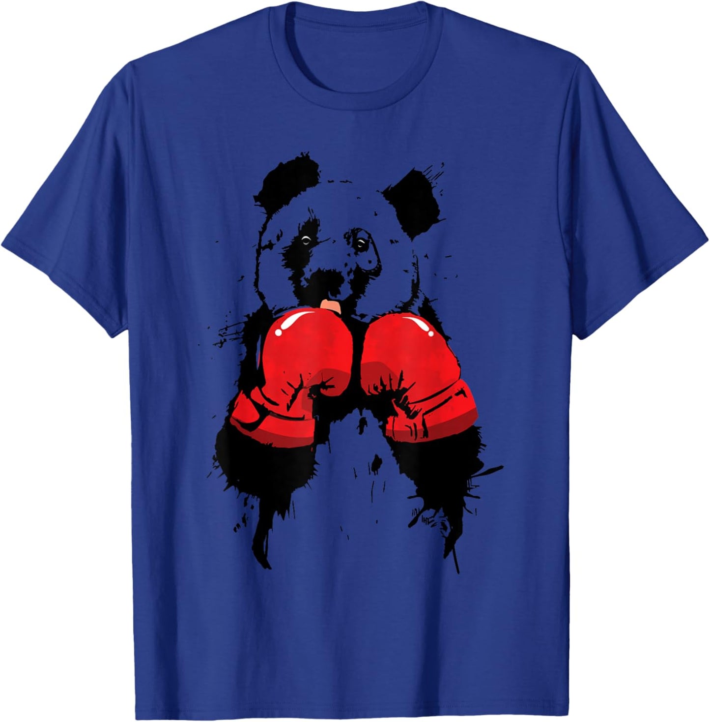 Pop Art Boxing Panda Bear Boxer T-Shirt - T-Shirt | Royal