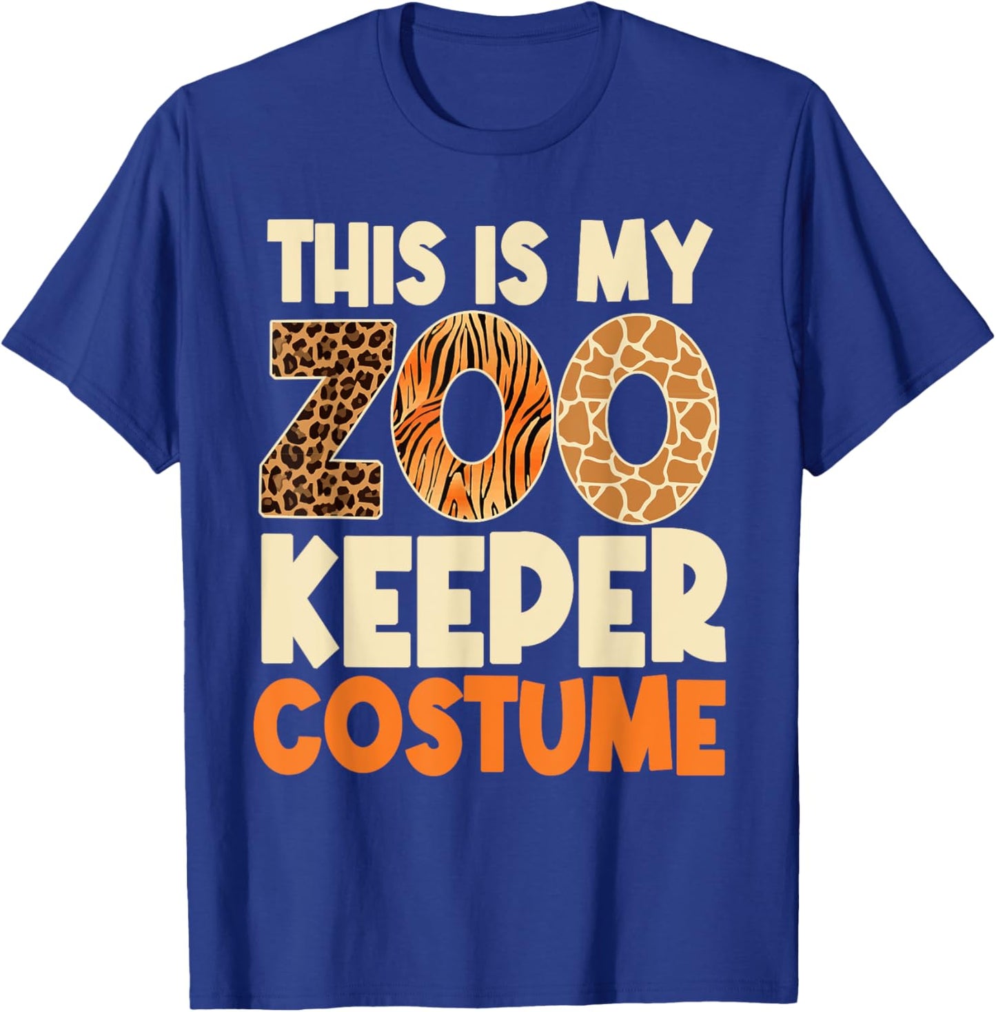 Zookeeper Costume Zoogoer Zoo Garden Animal Lover Keeper T-Shirt - T-Shirt | Royal