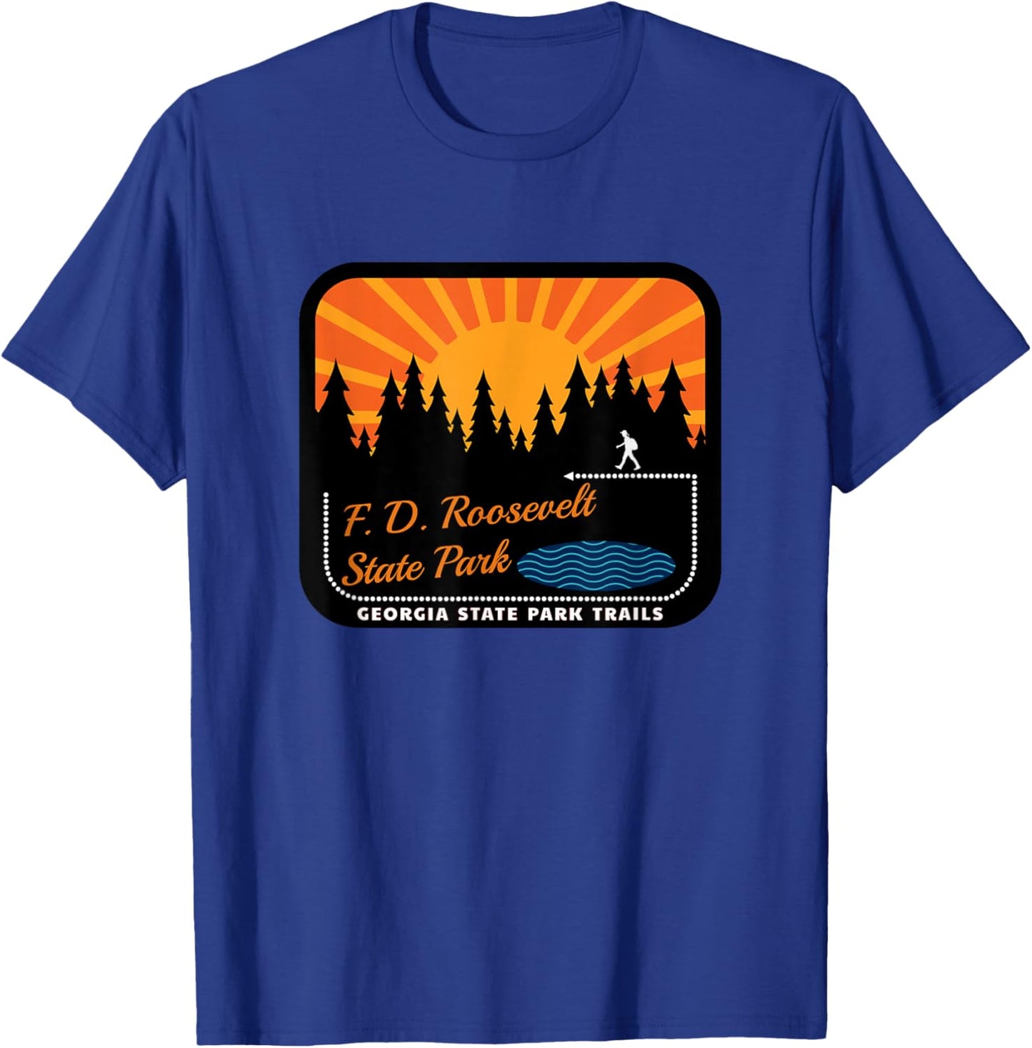 F.D. Roosevelt State Park Trails T-Shirt - T-Shirt | Royal