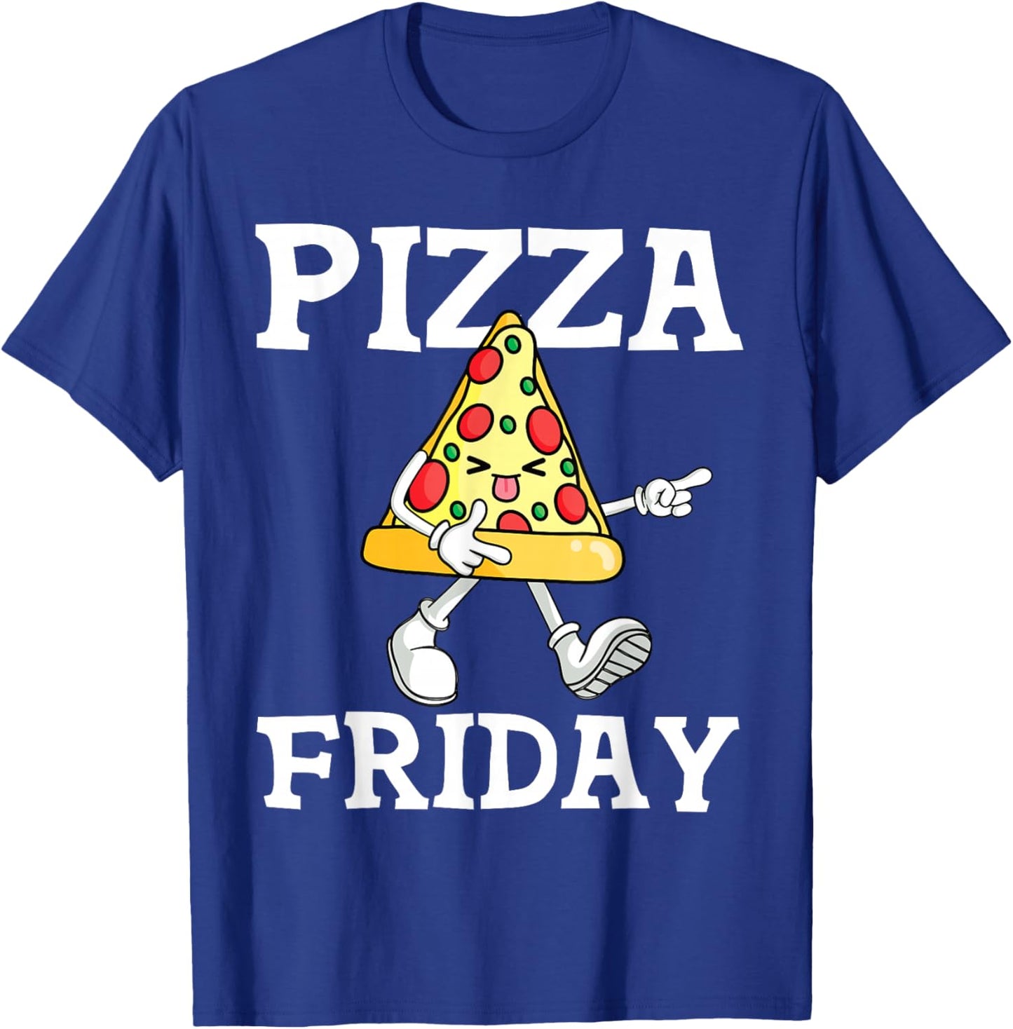 Funny Pizza Friday Pizza Slice For Pepperoni Lover T-Shirt - T-Shirt | Royal