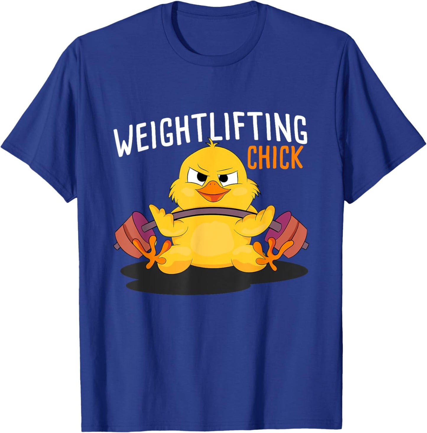 Weightlifting Chick Bodybuilding Workout Gym Women Fitness T-Shirt - T-Shirt | Royal