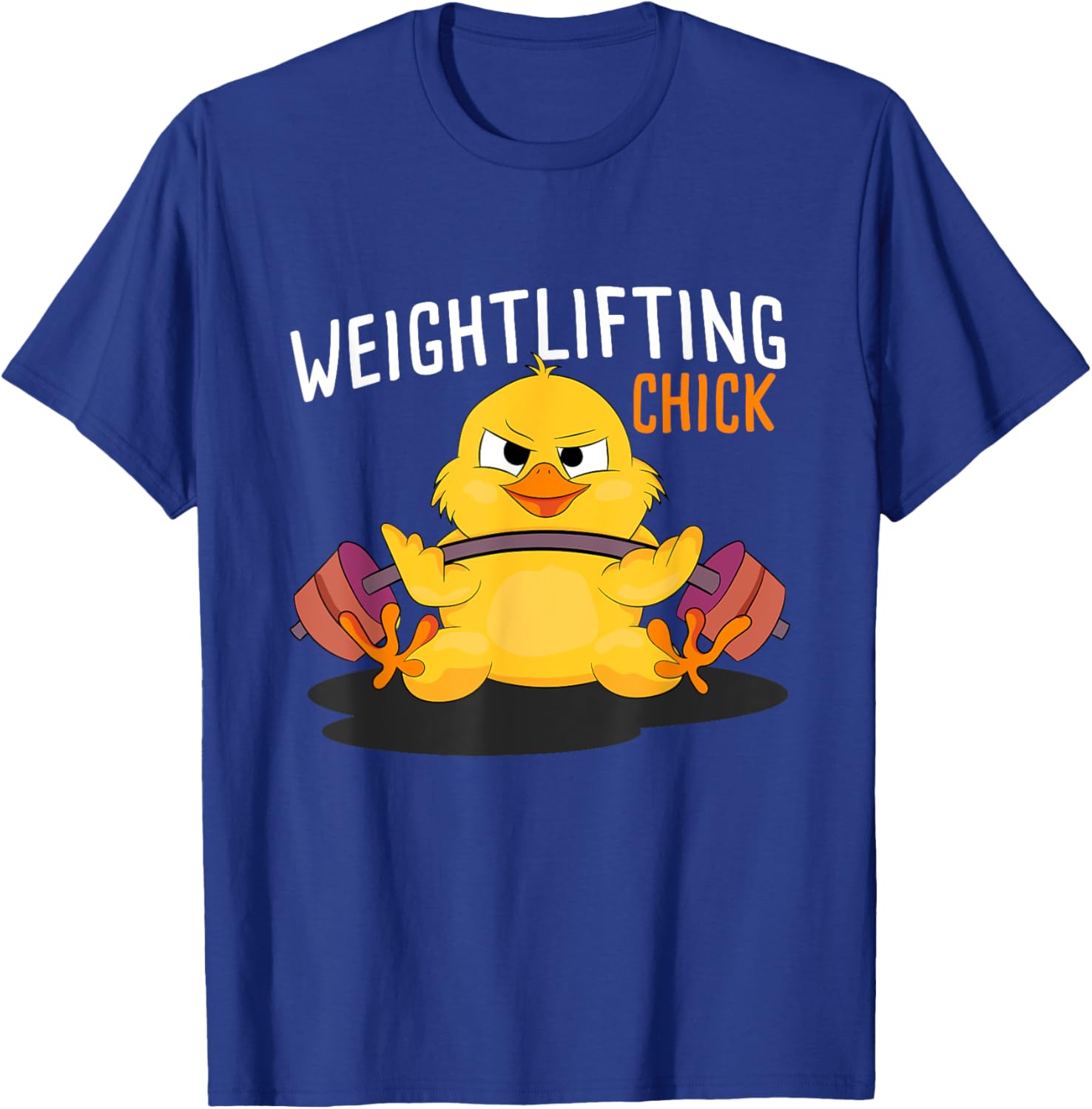 Weightlifting Chick Bodybuilding Workout Gym Women Fitness T-Shirt - T-Shirt | Royal