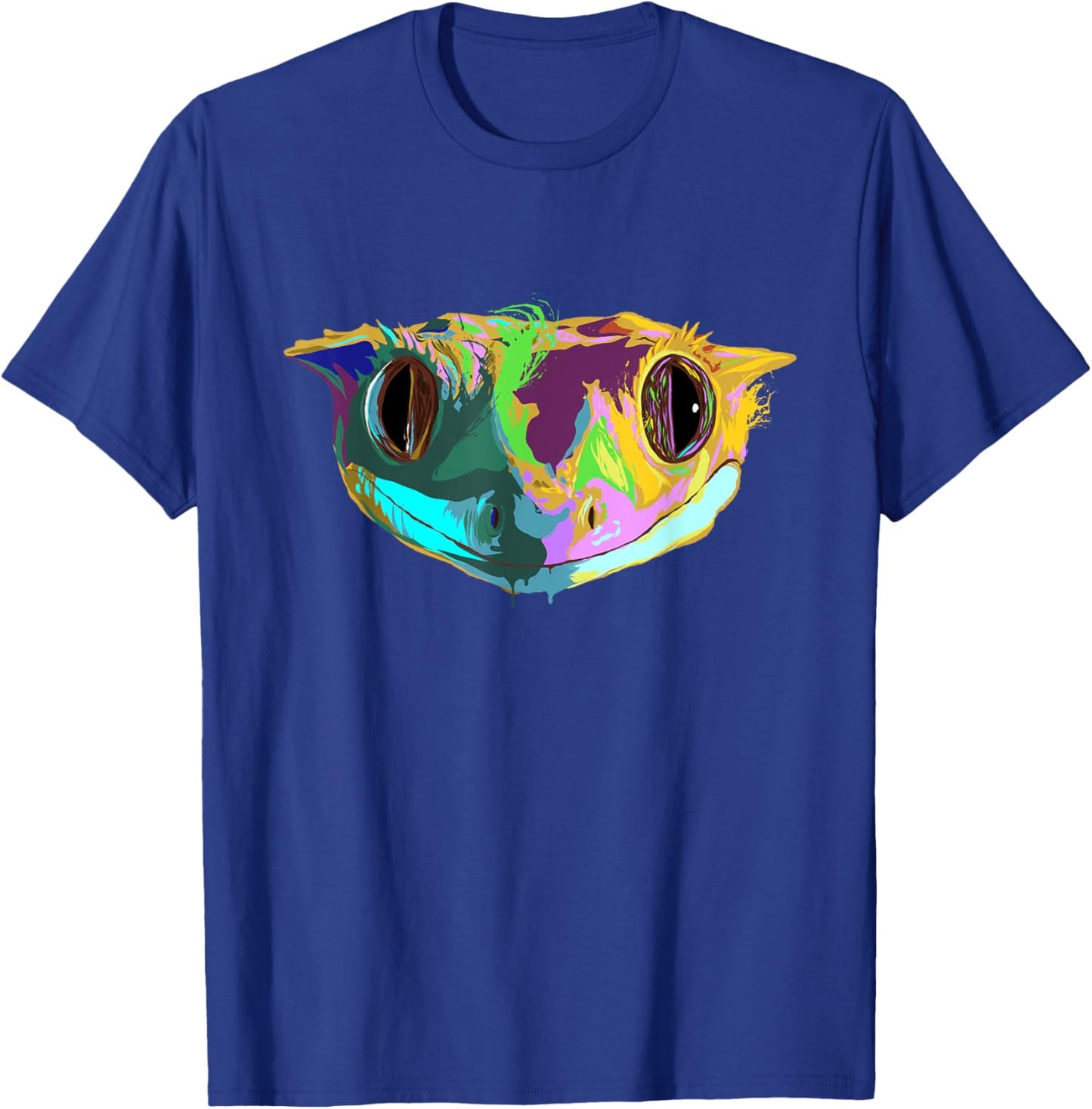 Colourful Reptile Crested Gecko T-Shirt - T-Shirt | Royal