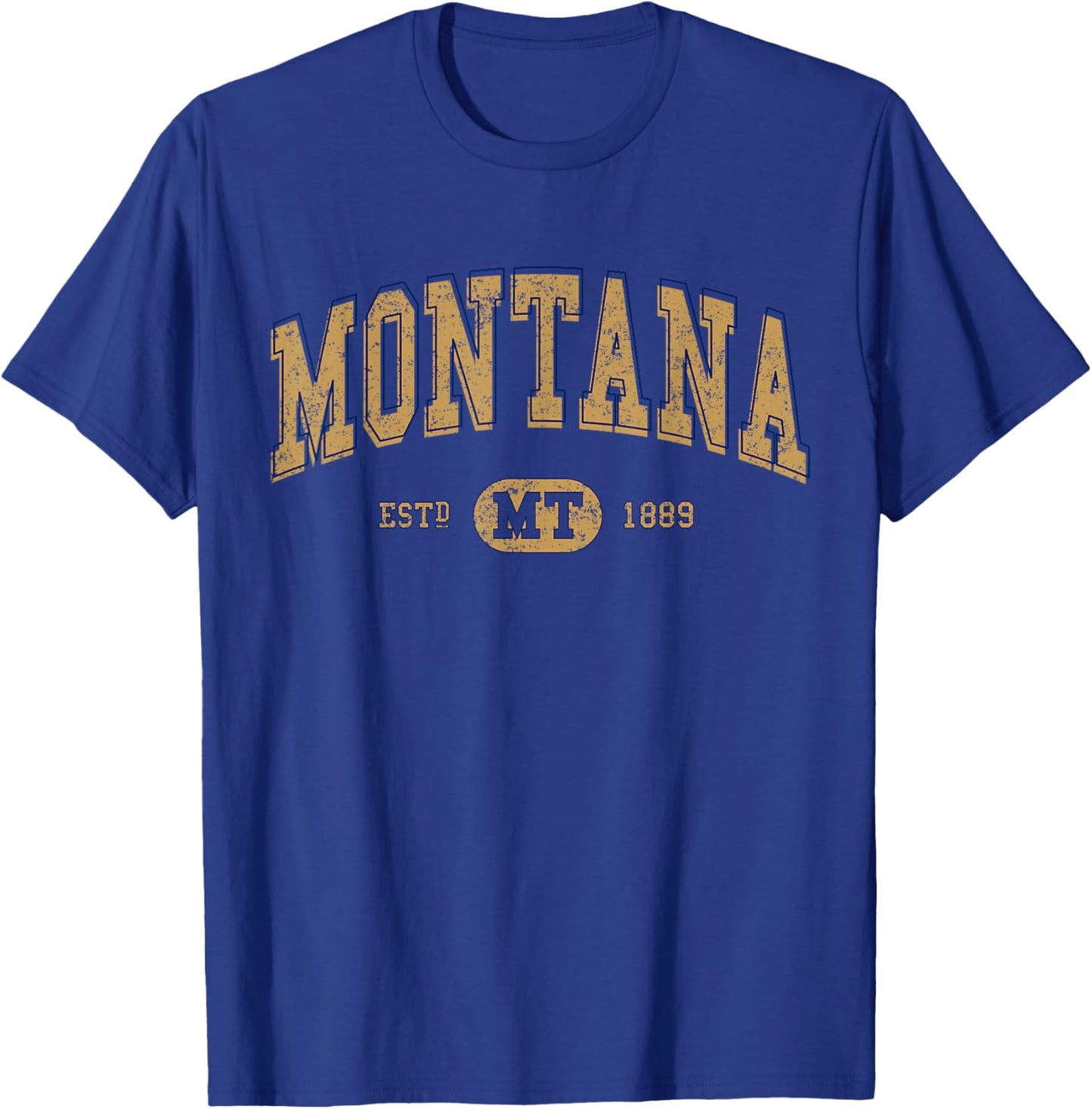 Montana Varsity-Style Graphic T-Shirt - T-Shirt | Royal