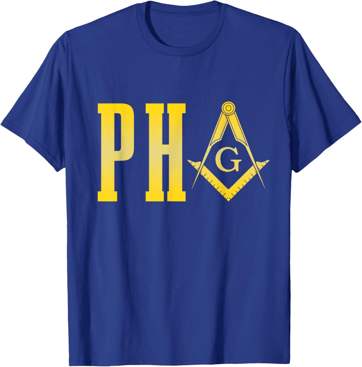 PHA Prince Hall Mason Freemason Masonic Square & Compass T-Shirt - T-Shirt | Royal