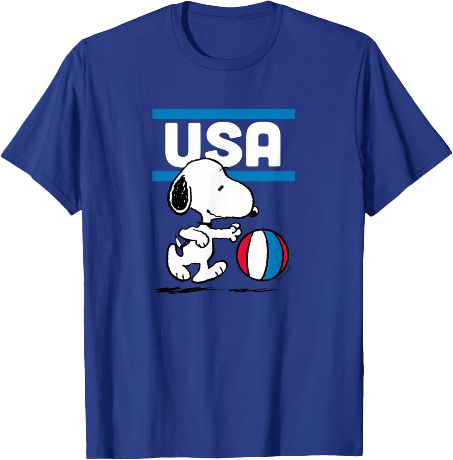 Peanuts - Snoopy USA Basketball T-Shirt - T-Shirt | Royal