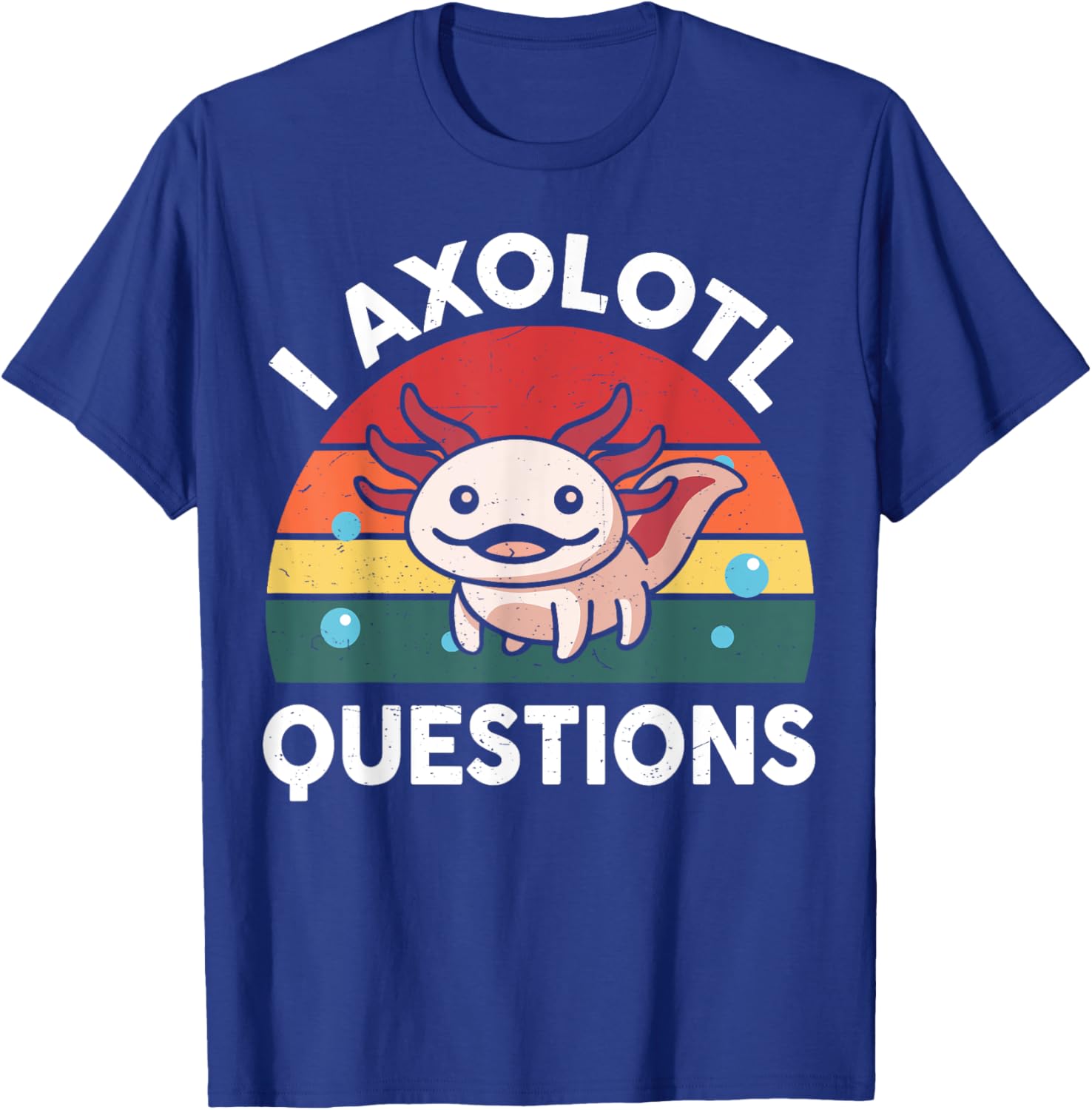 Axolotl-Shirt I Axolotl Questions Shirt Kids Cute Funny T-Shirt - T-Shirt | Royal