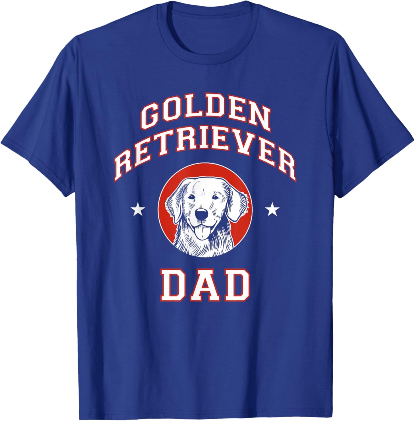 Golden Retriever Dad Dog Father Men Women Girls Kids T-Shirt - T-Shirt | Royal