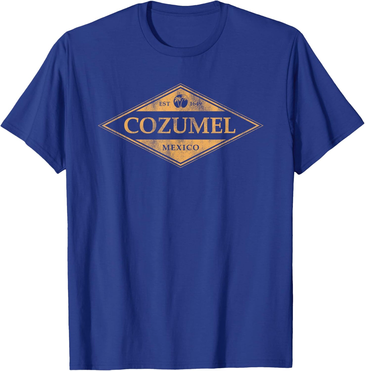 Vintage Cozumel Mexico Retro Throwback Boys Girls Souvenir T-Shirt - T-Shirt | Royal