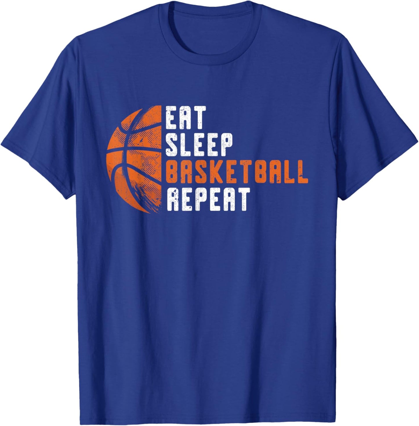 Basketball Coach Eat Sleep Basketball Repeat Basketball T-Shirt - T-Shirt | Royal