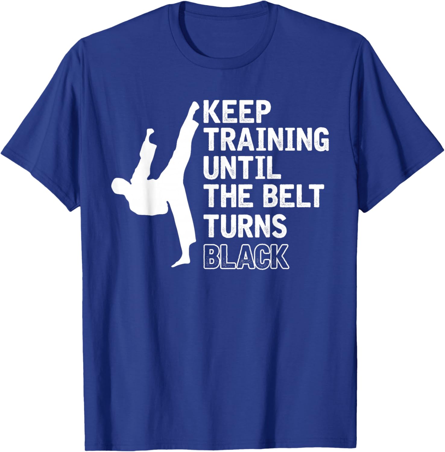 Black Belt Sparring Ninja Funny Gift Karate T-Shirt - T-Shirt | Royal