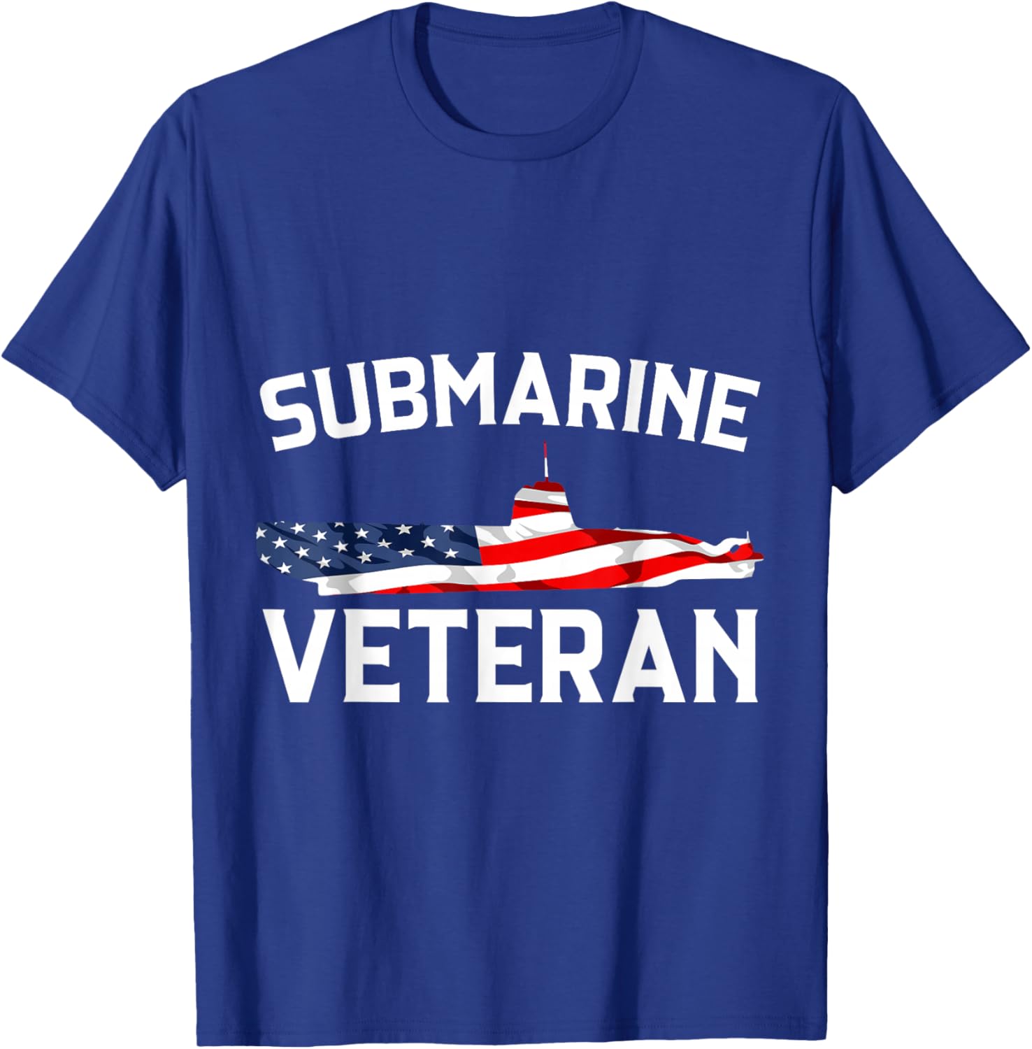 Submarine Veteran USA Flag Nautical Submariner Underwater T-Shirt - T-Shirt | Royal