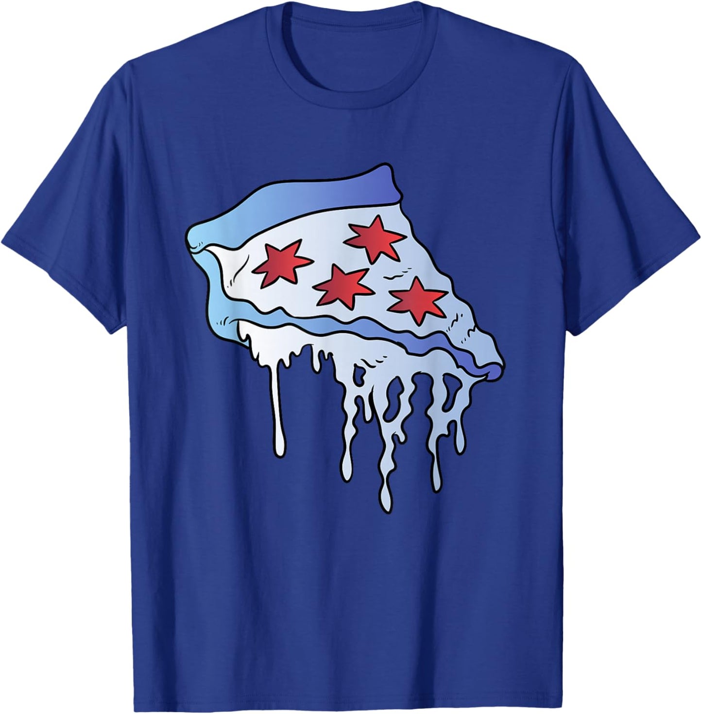 Chicago Flag Pizza Slice Pie Maker Baker Chicagoans T-Shirt - T-Shirt | Royal
