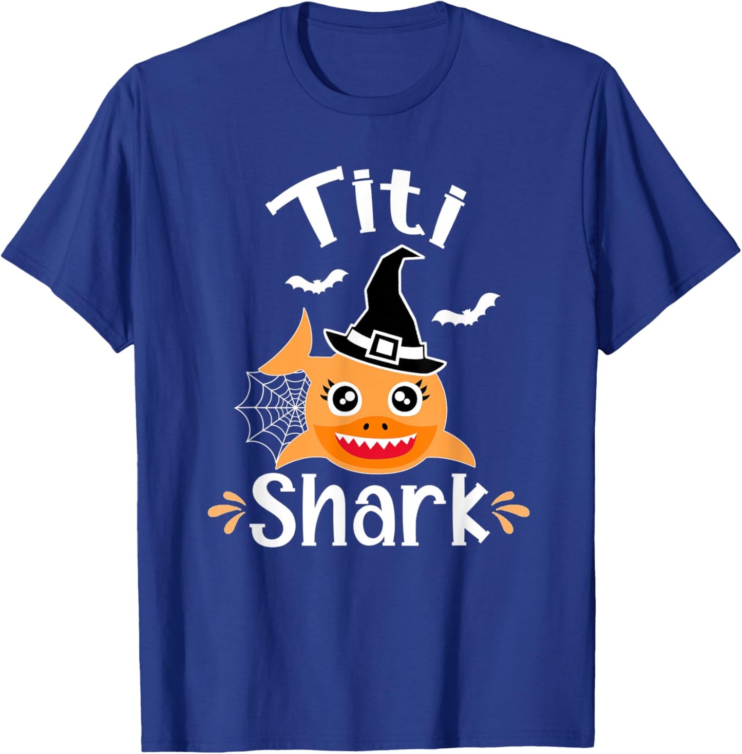 Titi Shark Puerto Rican Aunt Halloween Funny T-Shirt - T-Shirt | Royal