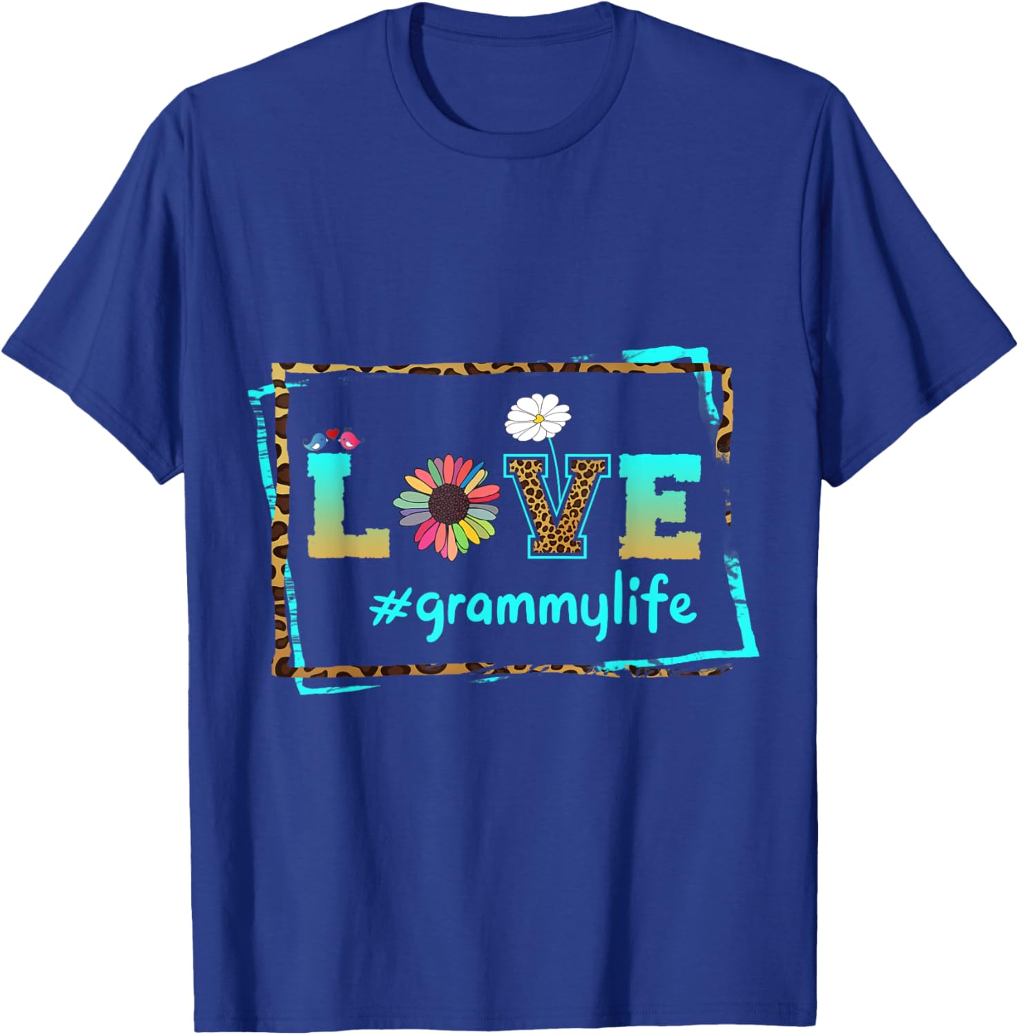 Women Love Grammy Life Retired Grandma Mothers Day Christmas T-Shirt - T-Shirt | Royal