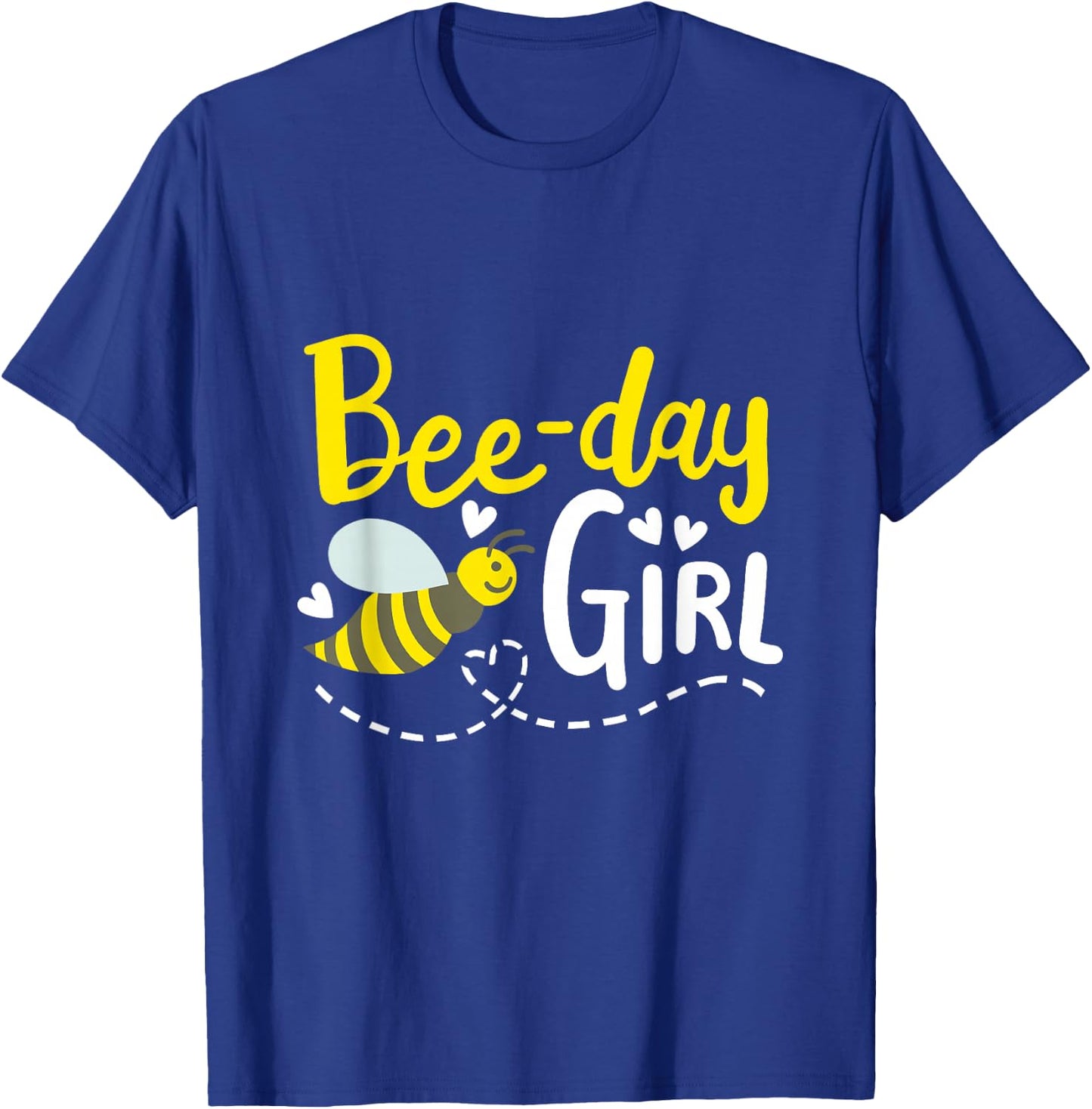 Bee-Day Girl Cute Bee Birthday Party Matching Family Kids T-Shirt - T-Shirt | Royal