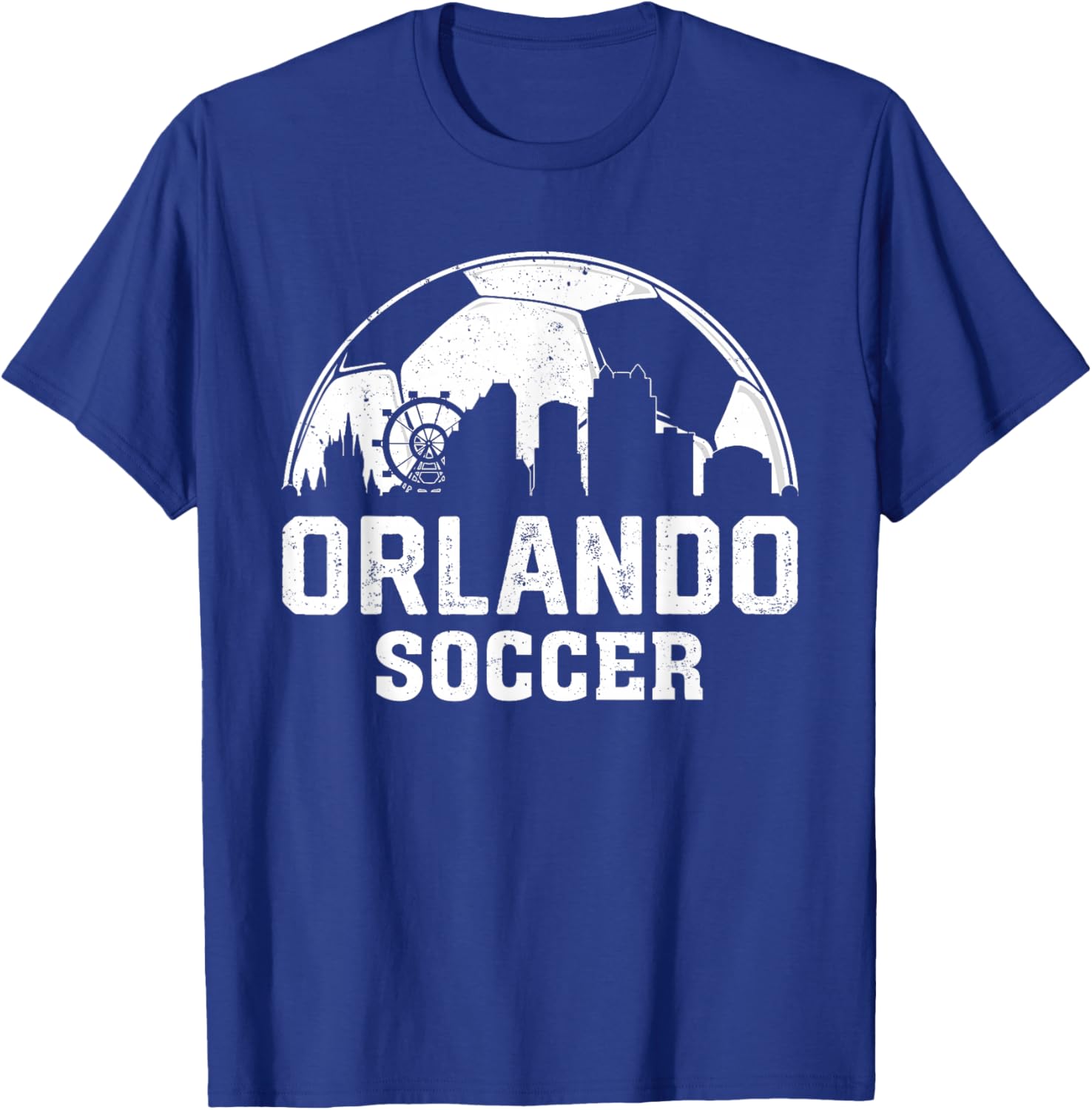 Retro Vintage Orlando Soccer Football Sports Lover T-Shirt - T-Shirt | Royal