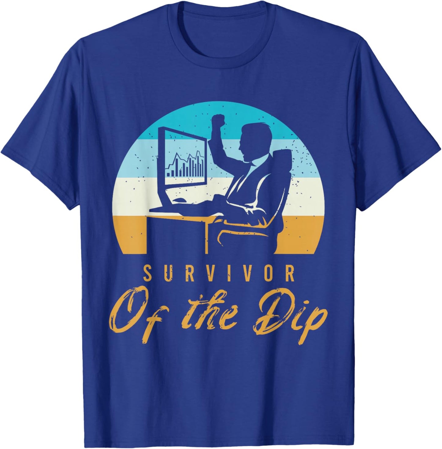 Funny Stock Market Slogan For A Trader In Stock Exchange T-Shirt - T-Shirt | Royal