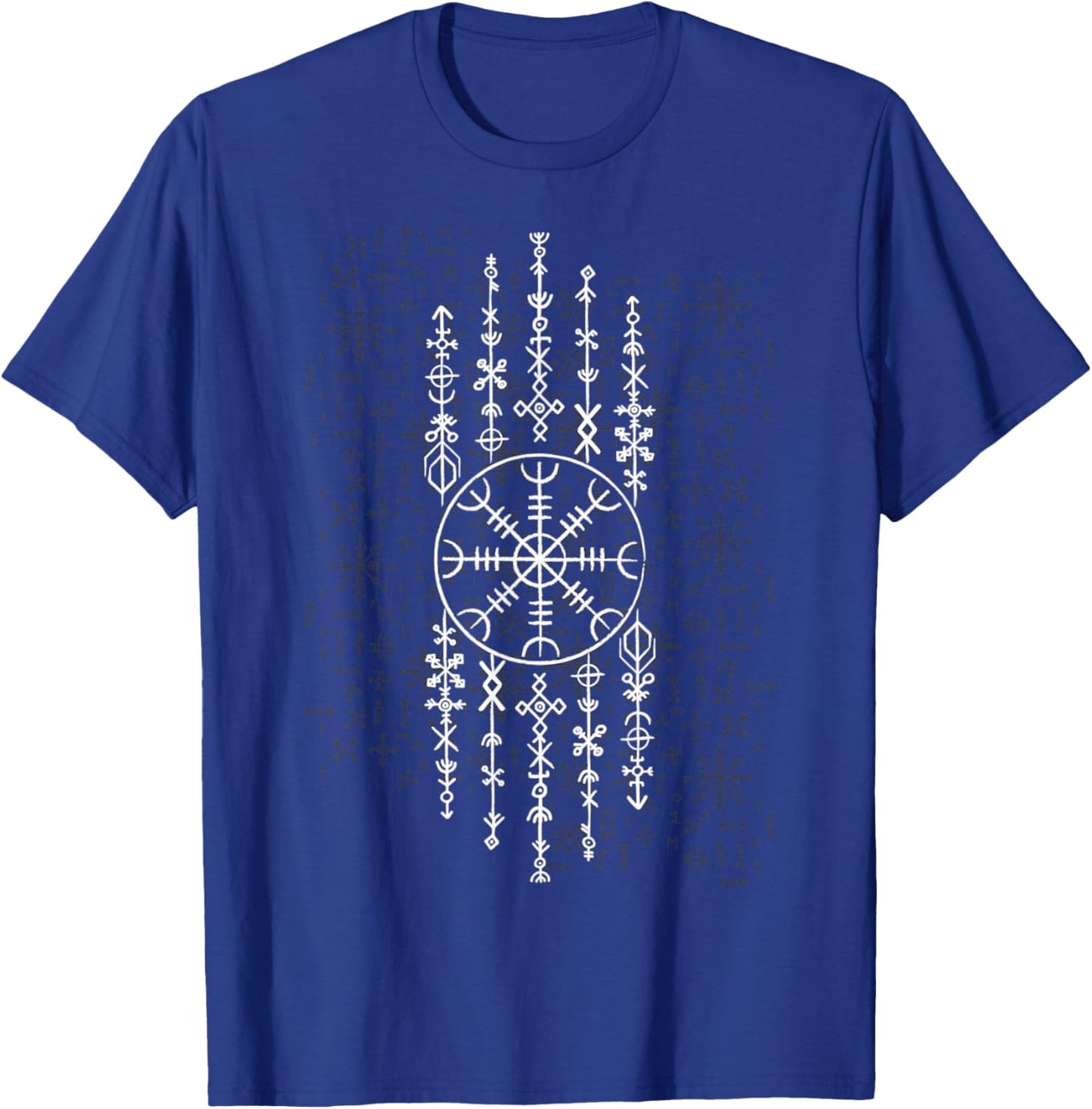 Vintage Classic Viking Aegishjalmur The Helm of Awe T-Shirt - T-Shirt | Royal