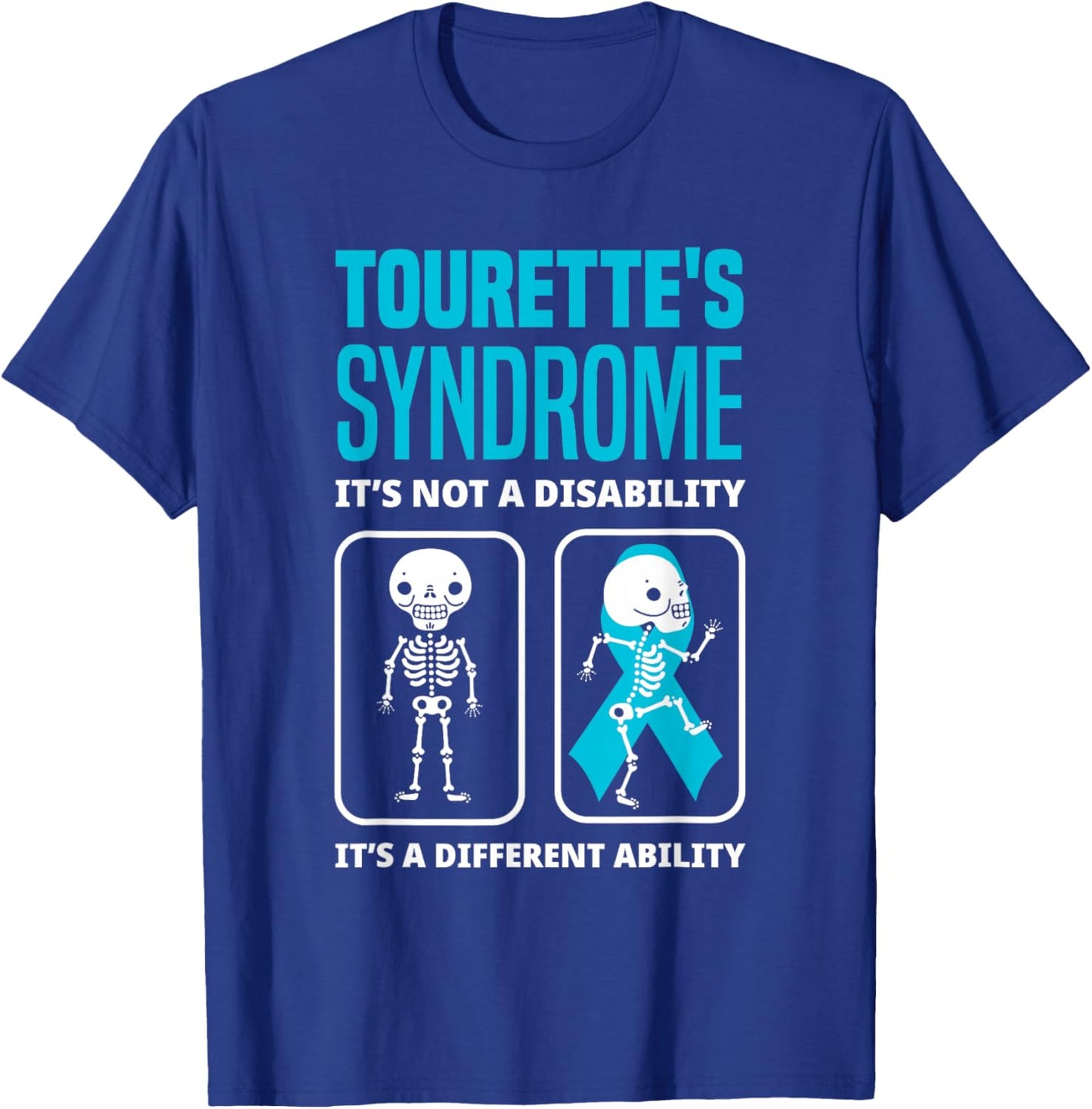 Tourette's Syndrome It's Not A Disability Tourette Syndrome T-Shirt - T-Shirt | Royal