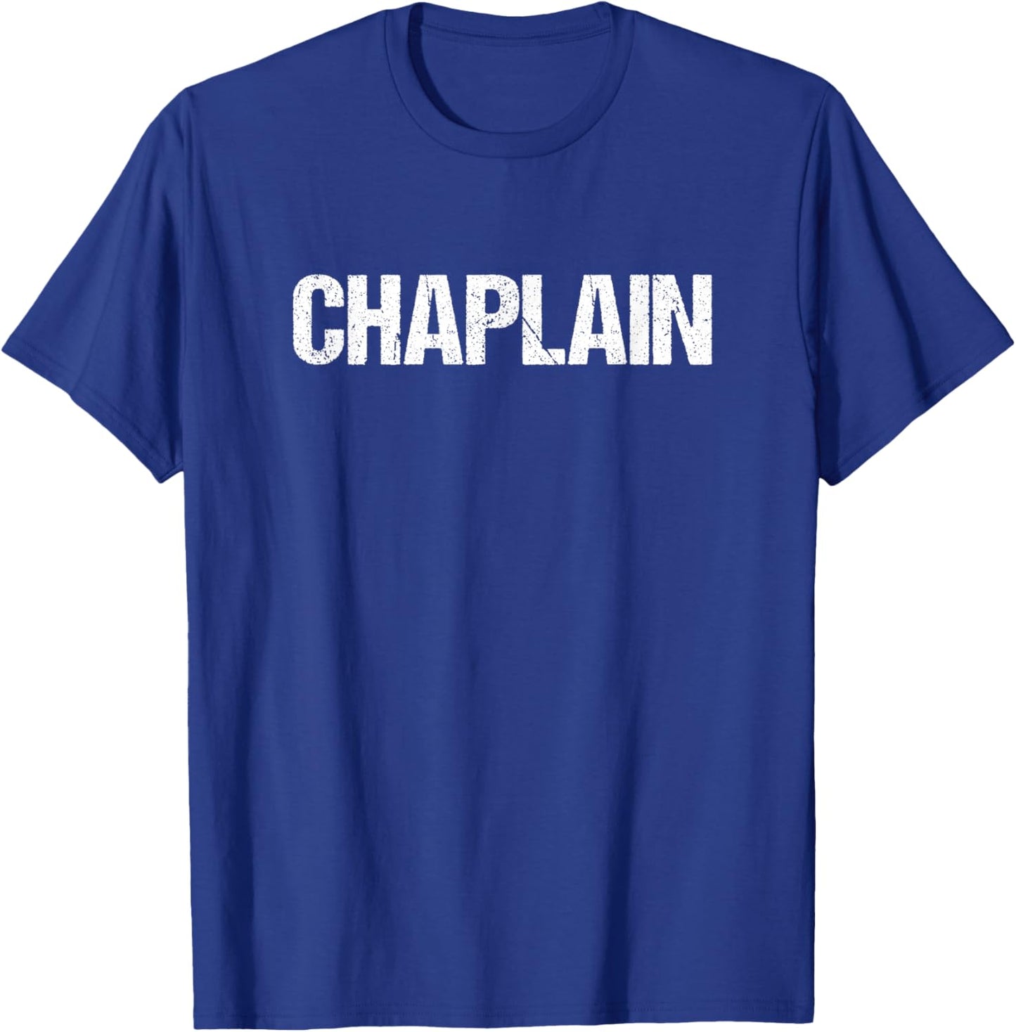 Chaplain Simple Title T-Shirt - T-Shirt | Royal