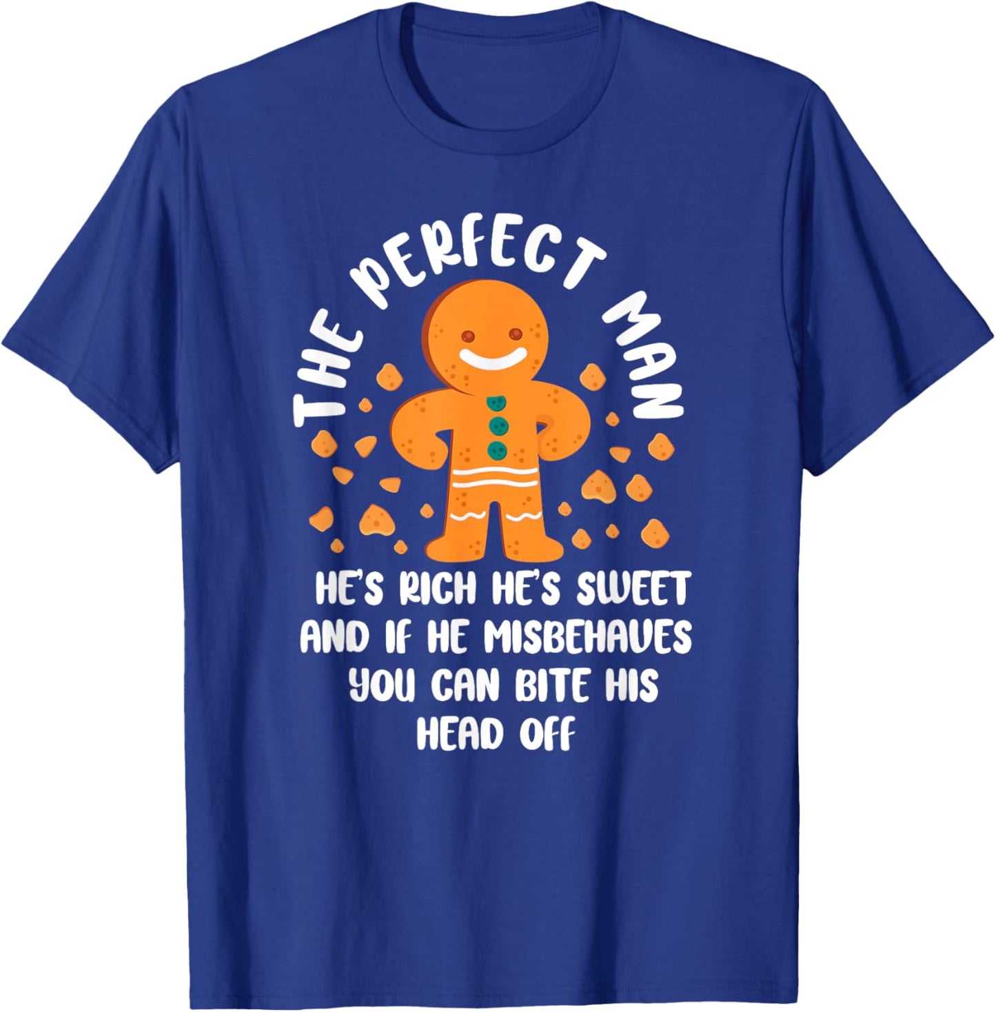 Bake Baking Christmas Gingerbread Man T-Shirt - T-Shirt | Royal