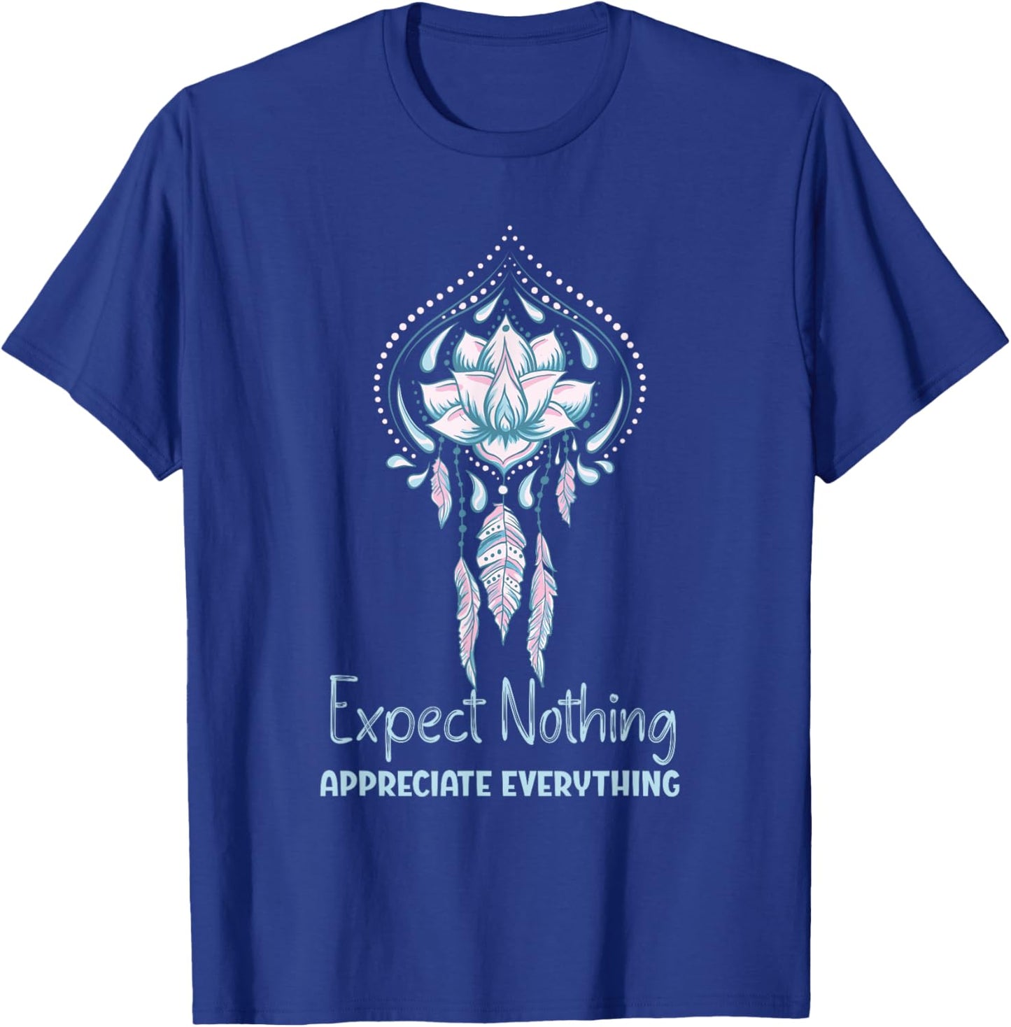 Spiritual Attract Meditation Spirituality Lotus T-Shirt - T-Shirt | Royal