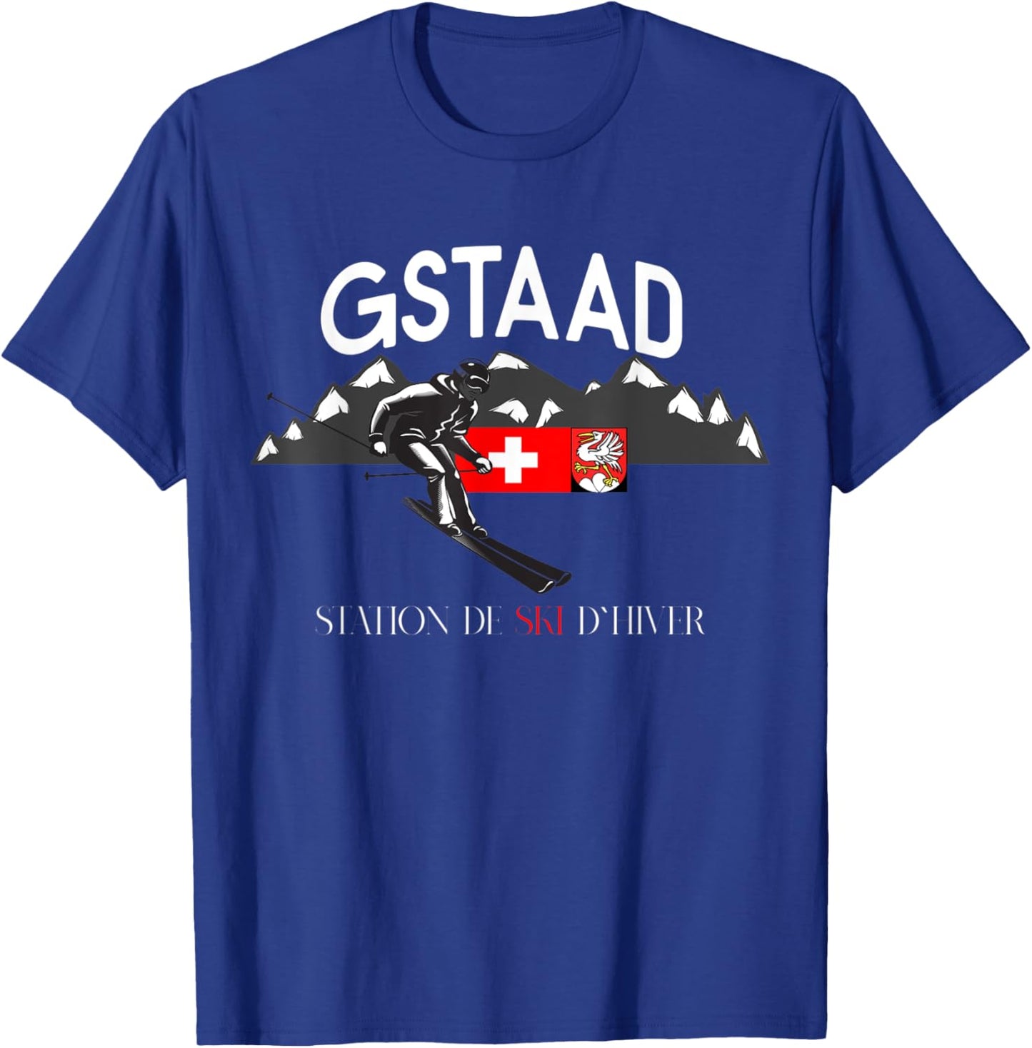 GSTAAD Apres Ski Ski Snowborder T-Shirt - T-Shirt | Royal