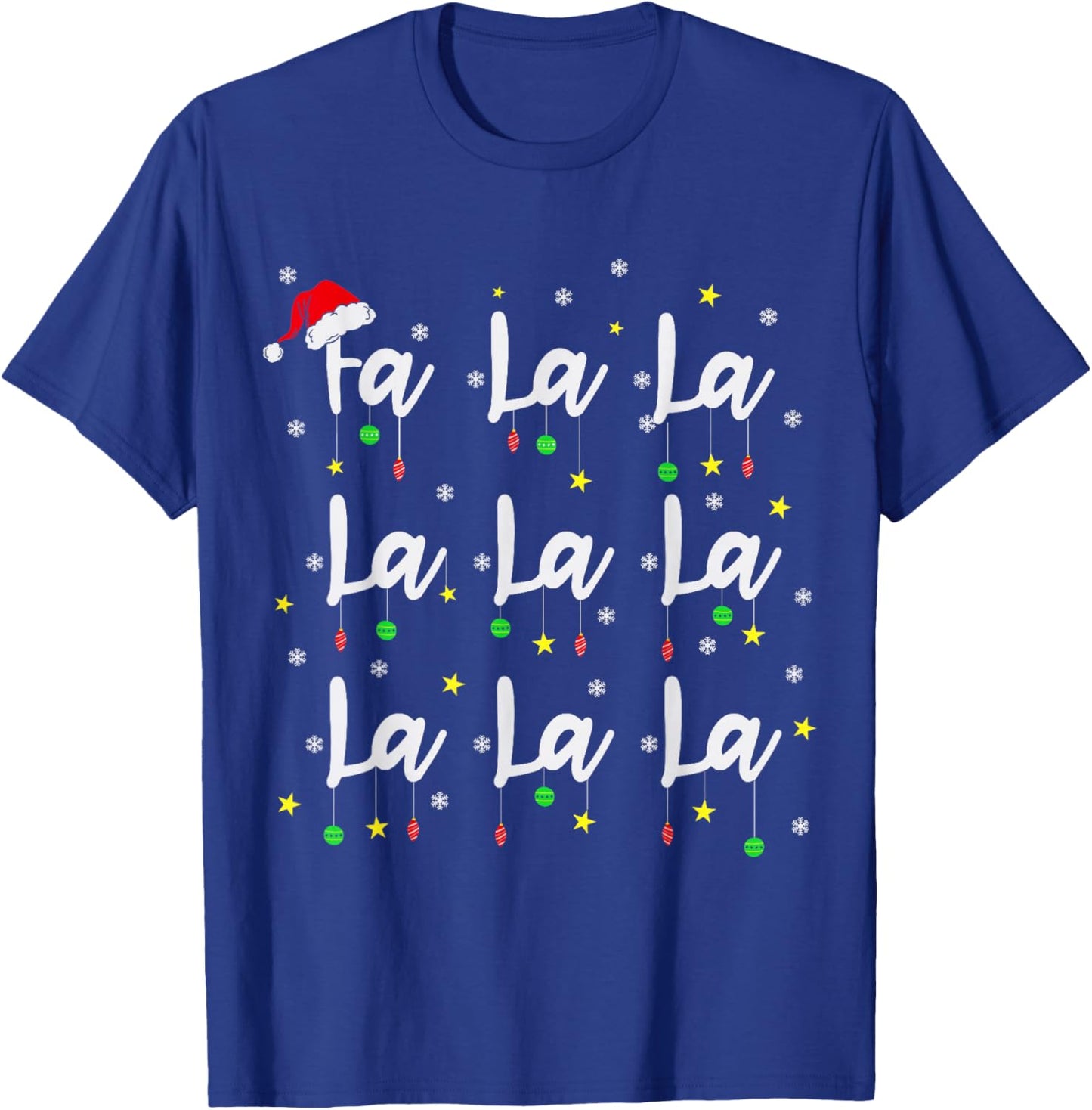 Santa Fa La 8 Fa La La La Christmas Funny Xmas Men Women Kid T-Shirt - T-Shirt | Royal