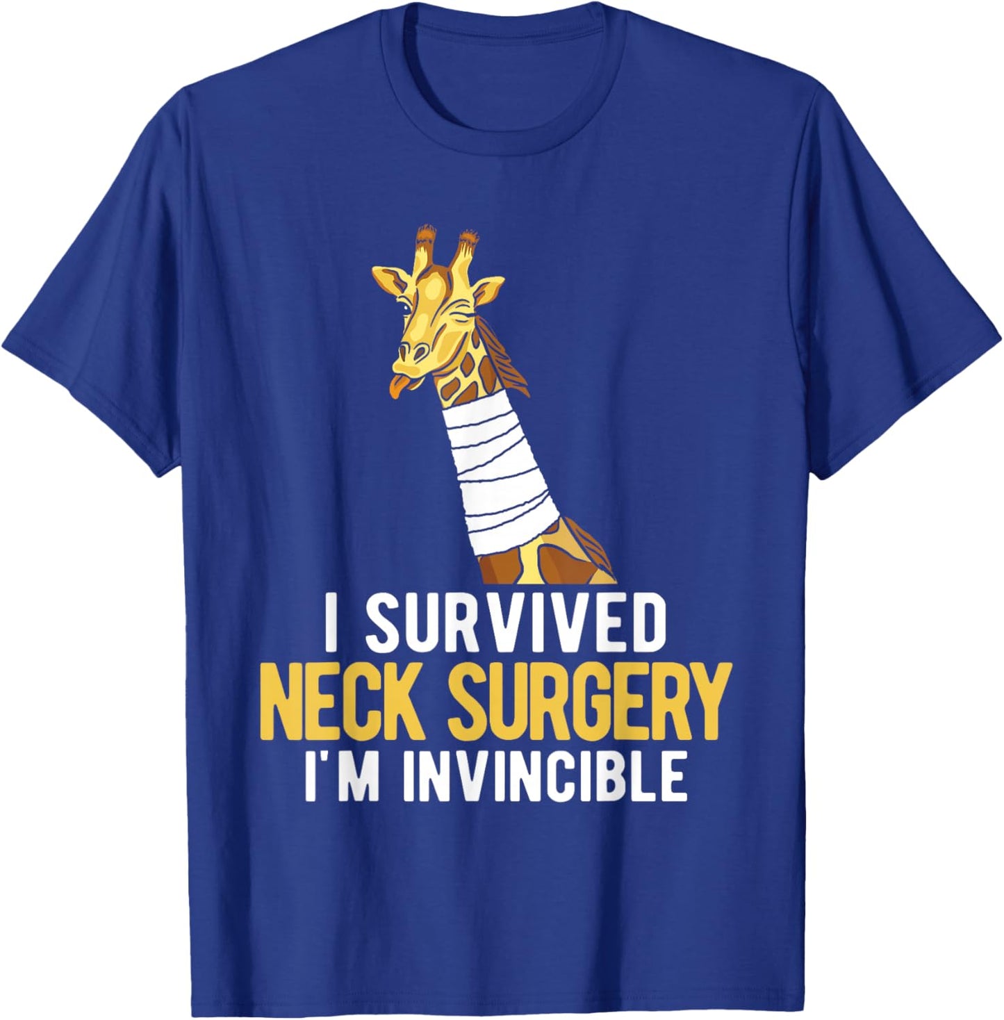 I Survived Neck Surgery T-Shirt - T-Shirt | Royal
