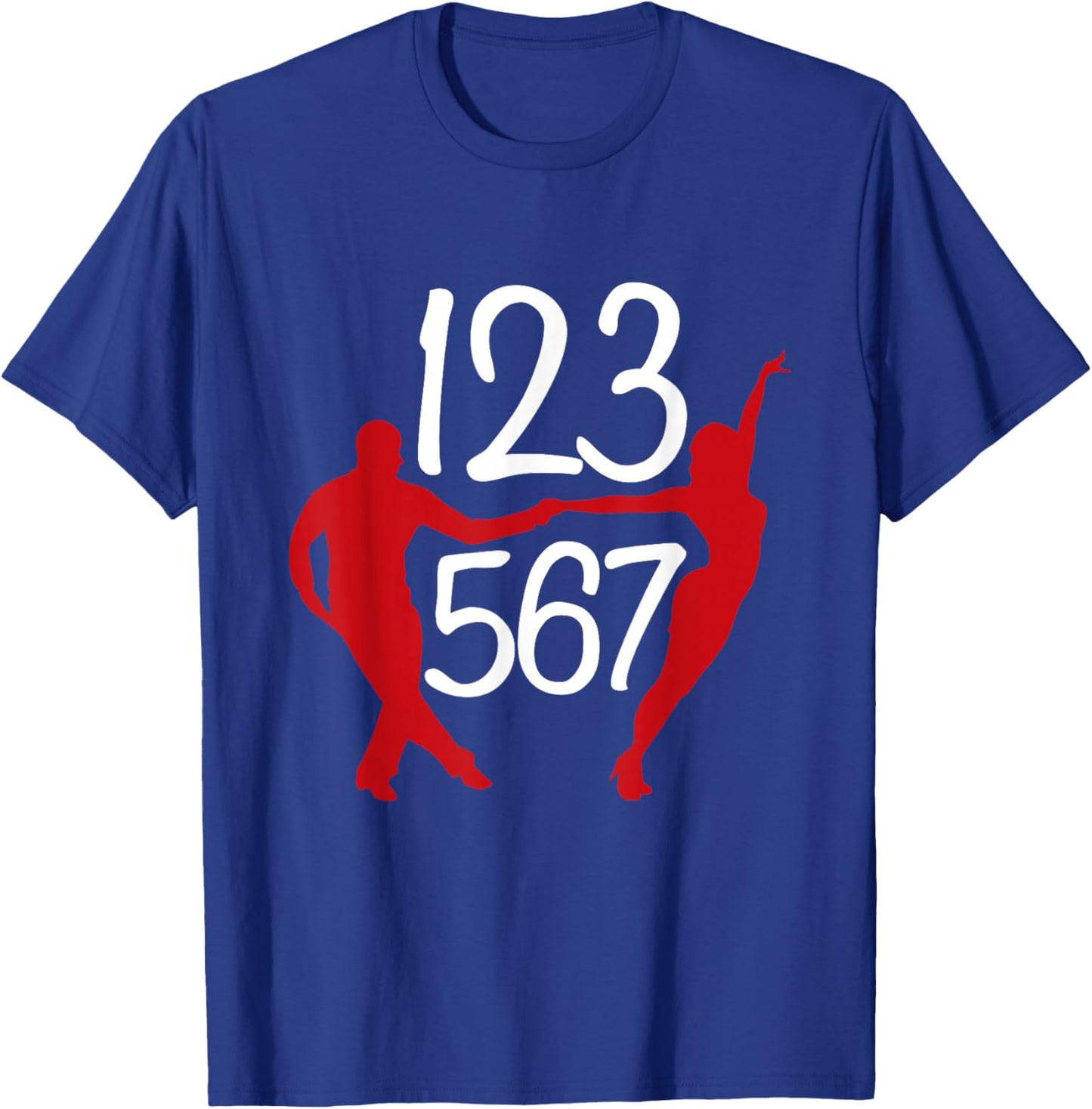 123 567 Salsa Lover Latin Salsa Dance T-Shirt - T-Shirt | Royal