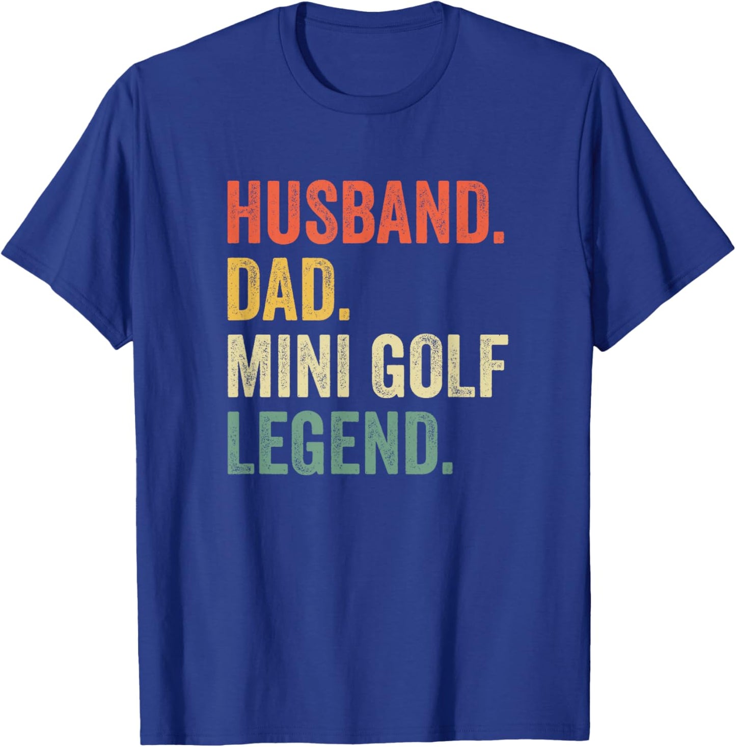 Funny Putt Putt Golf Husband Dad Mini Golf Legend Vintage T-Shirt - T-Shirt | Royal