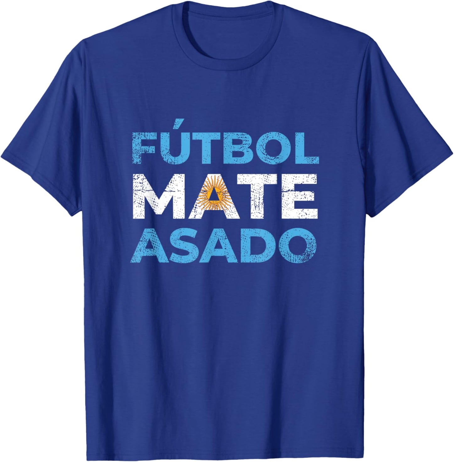 Argentina Futbol Mate Asado Latin America Hispanic Heritage T-Shirt - T-Shirt | Royal