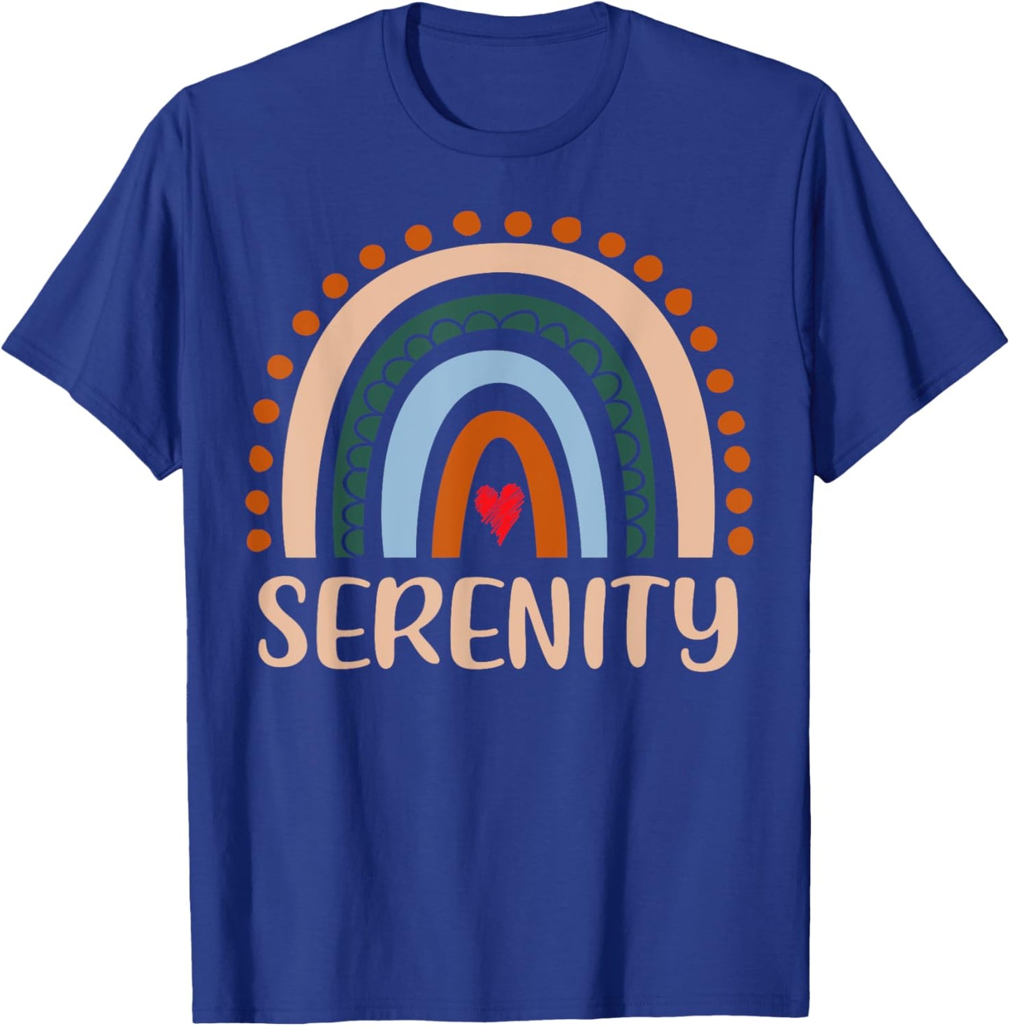 Serenity Name Personalized Funny Women Rainbow Serenity T-Shirt - T-Shirt | Royal