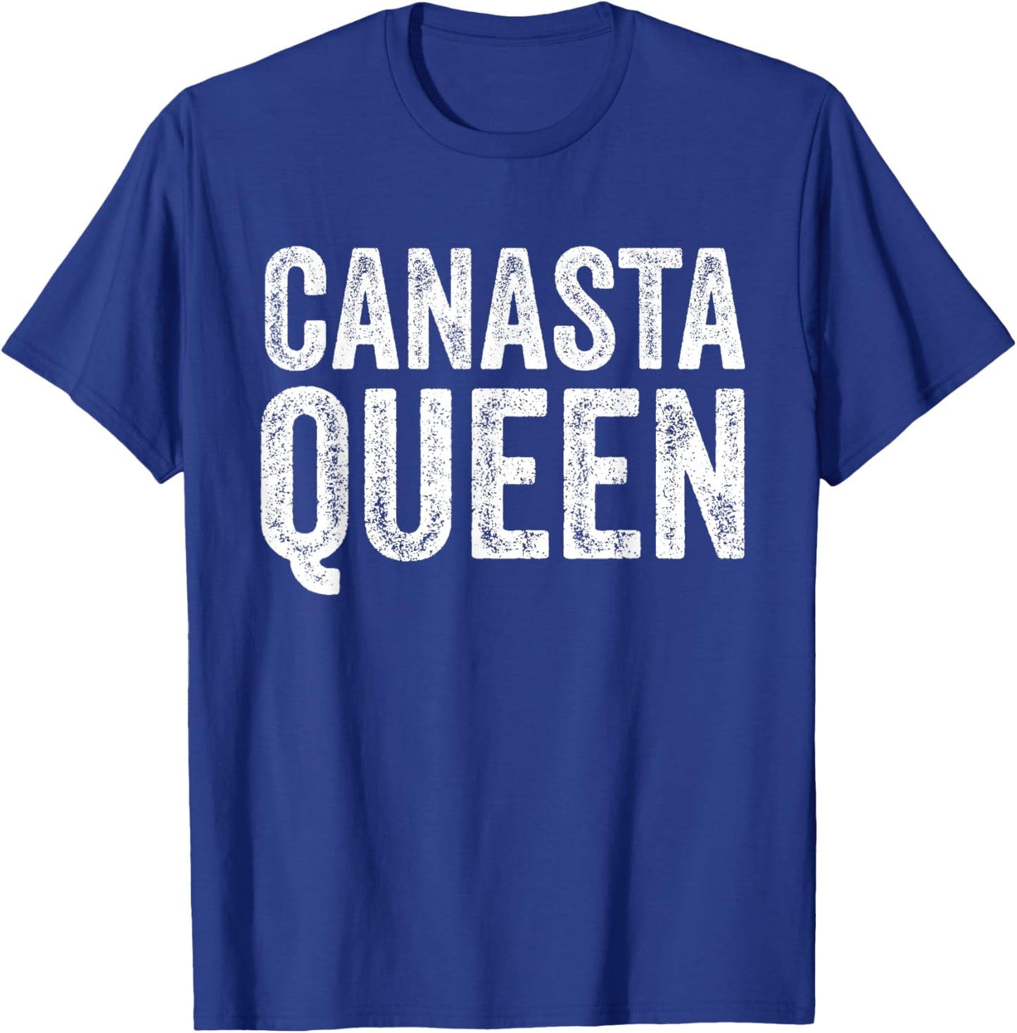 Canasta Queen Funny Canasta Card Games Player Vintage T-Shirt - T-Shirt | Royal