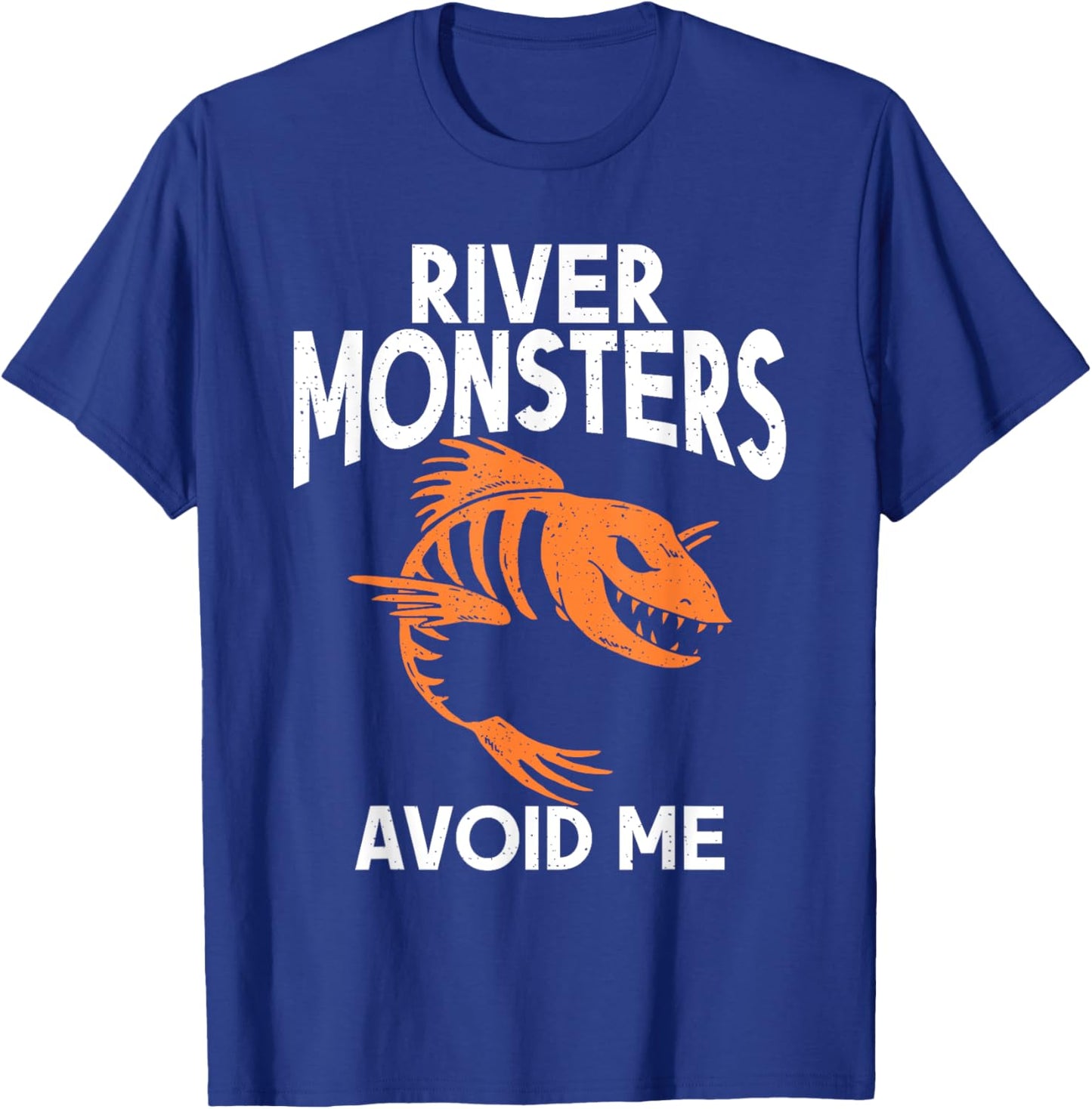 River Monsters Avoid Me Angling Hunting Fishing T-Shirt - T-Shirt | Royal
