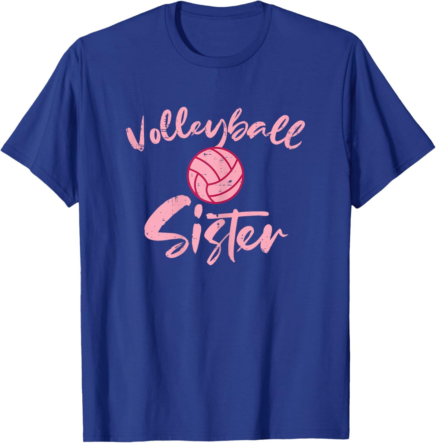 Pink Volleyball Sister Cute Family Matching Sis Girls Women T-Shirt - T-Shirt | Royal