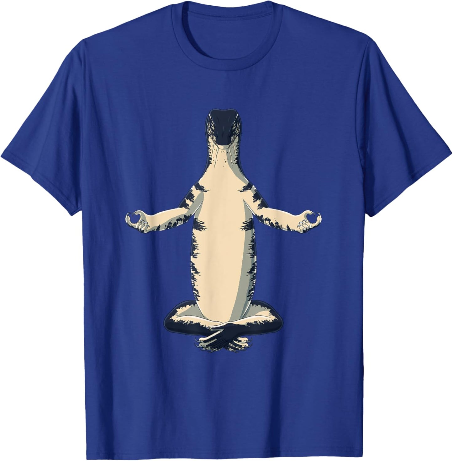 Funny Yoga Reptile Monitor Lizard T-Shirt - T-Shirt | Royal