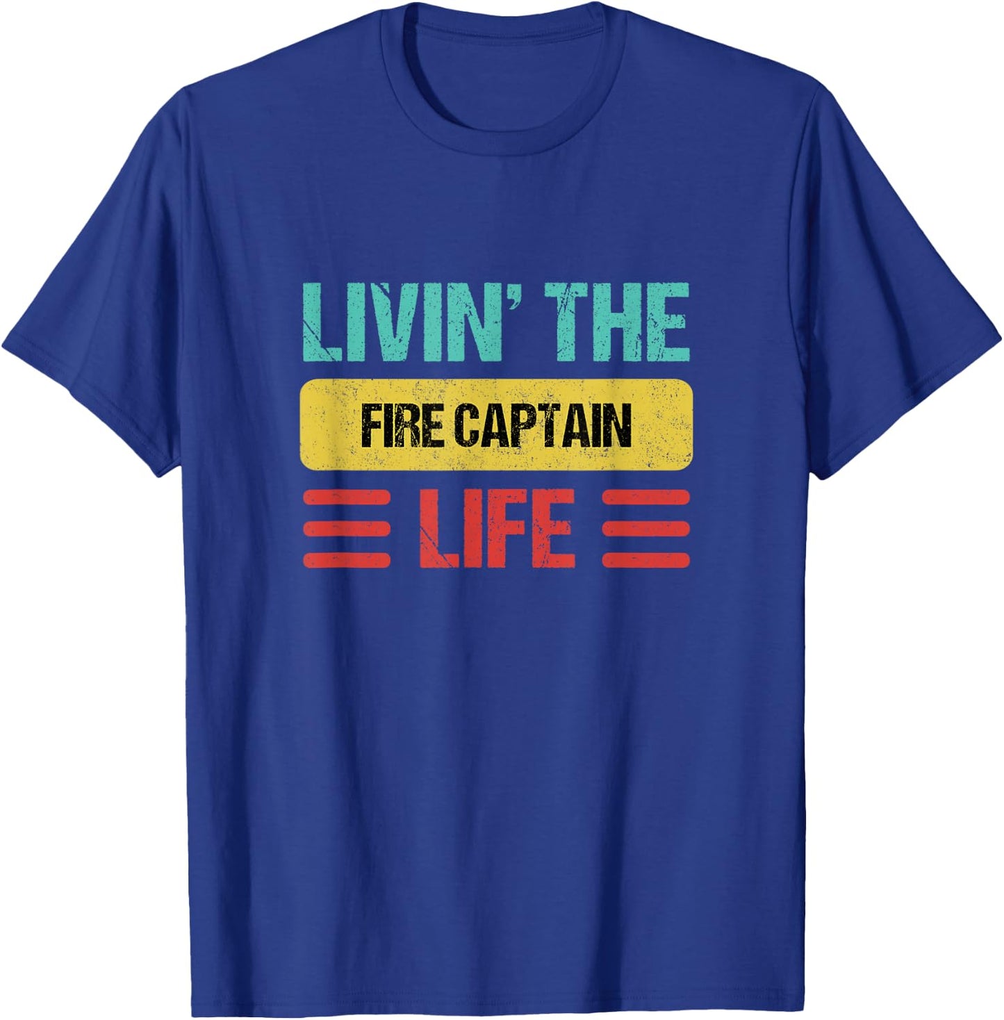 Fire Captain T-Shirt - T-Shirt | Royal