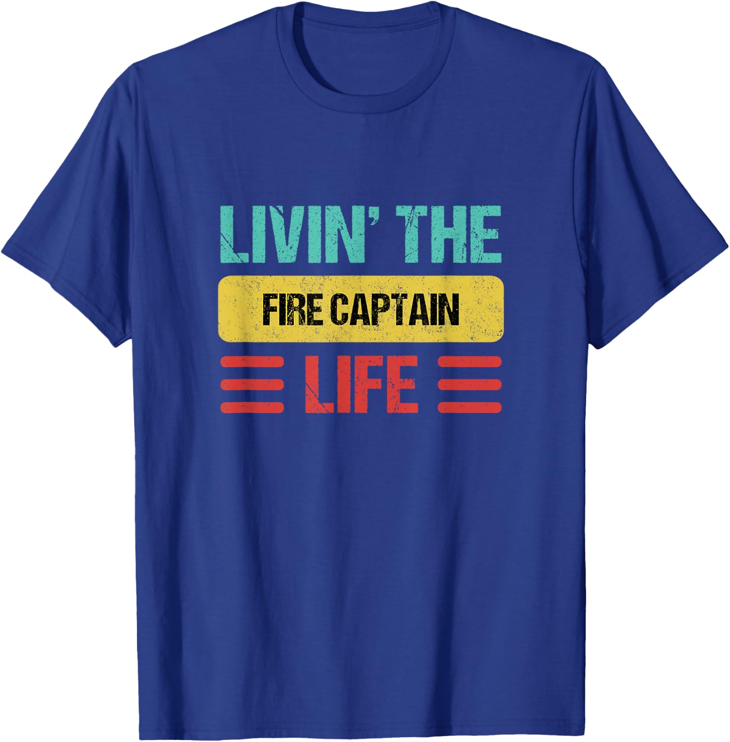 Fire Captain T-Shirt - T-Shirt | Royal