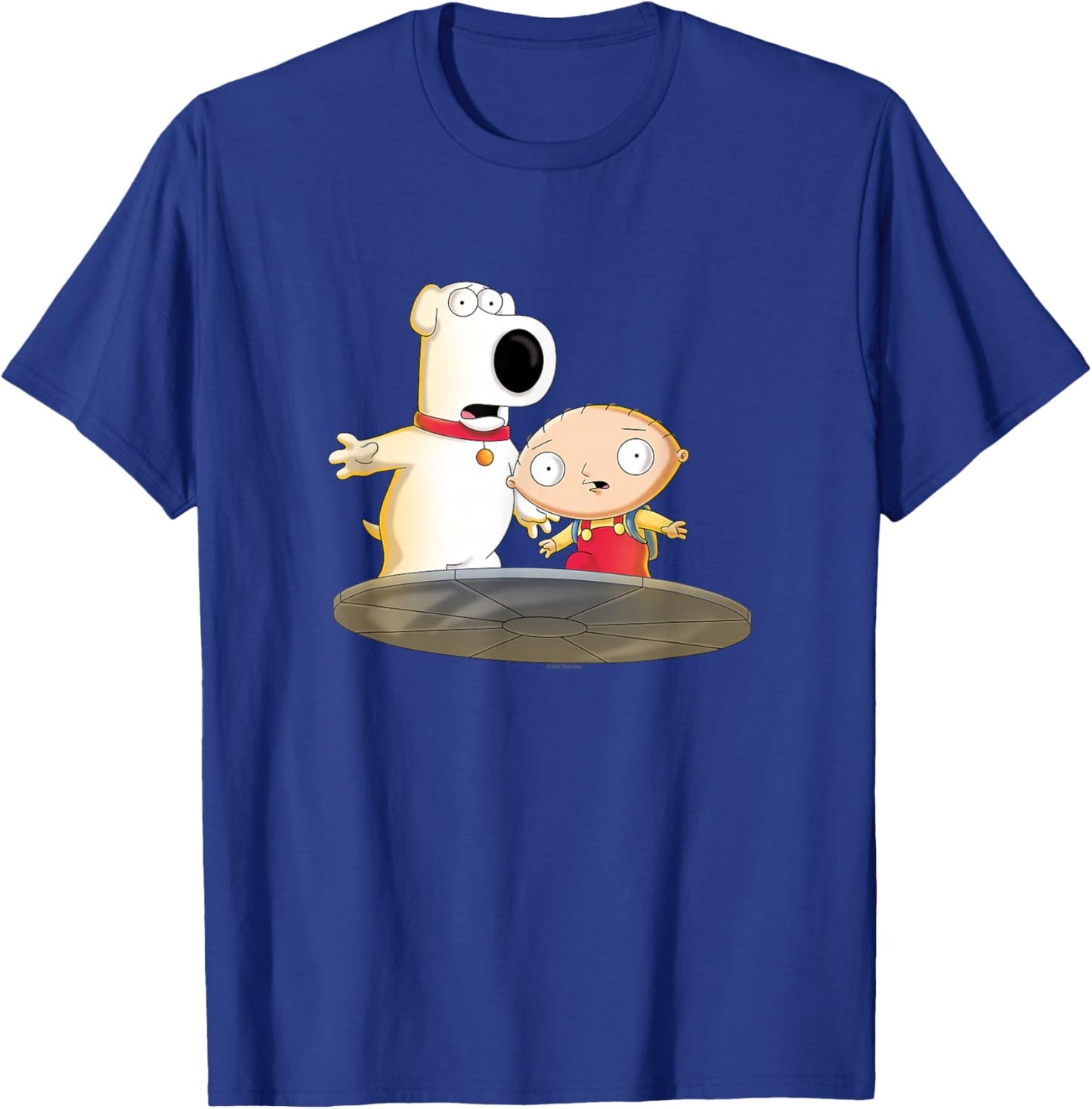 Family Guy Stewie and Brian Shocked Transporter Cartoon T-Shirt - T-Shirt | Royal