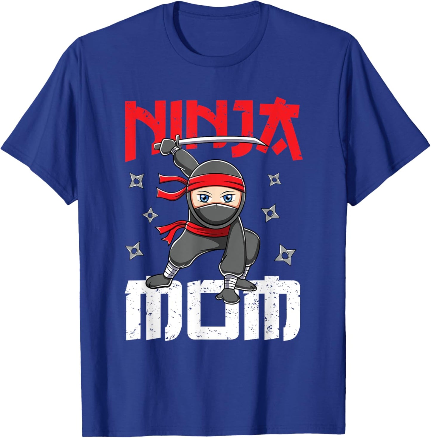 Ninja Mom Family Matching Ninja Birthday Themed Party T-Shirt - T-Shirt | Royal