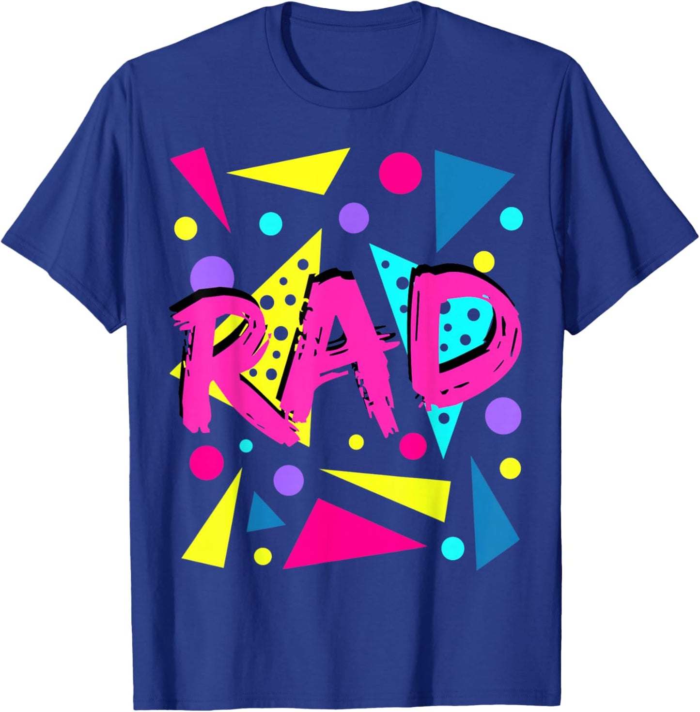 Rad 1980s Vintage Eighties Costume Party T-Shirt - T-Shirt | Royal