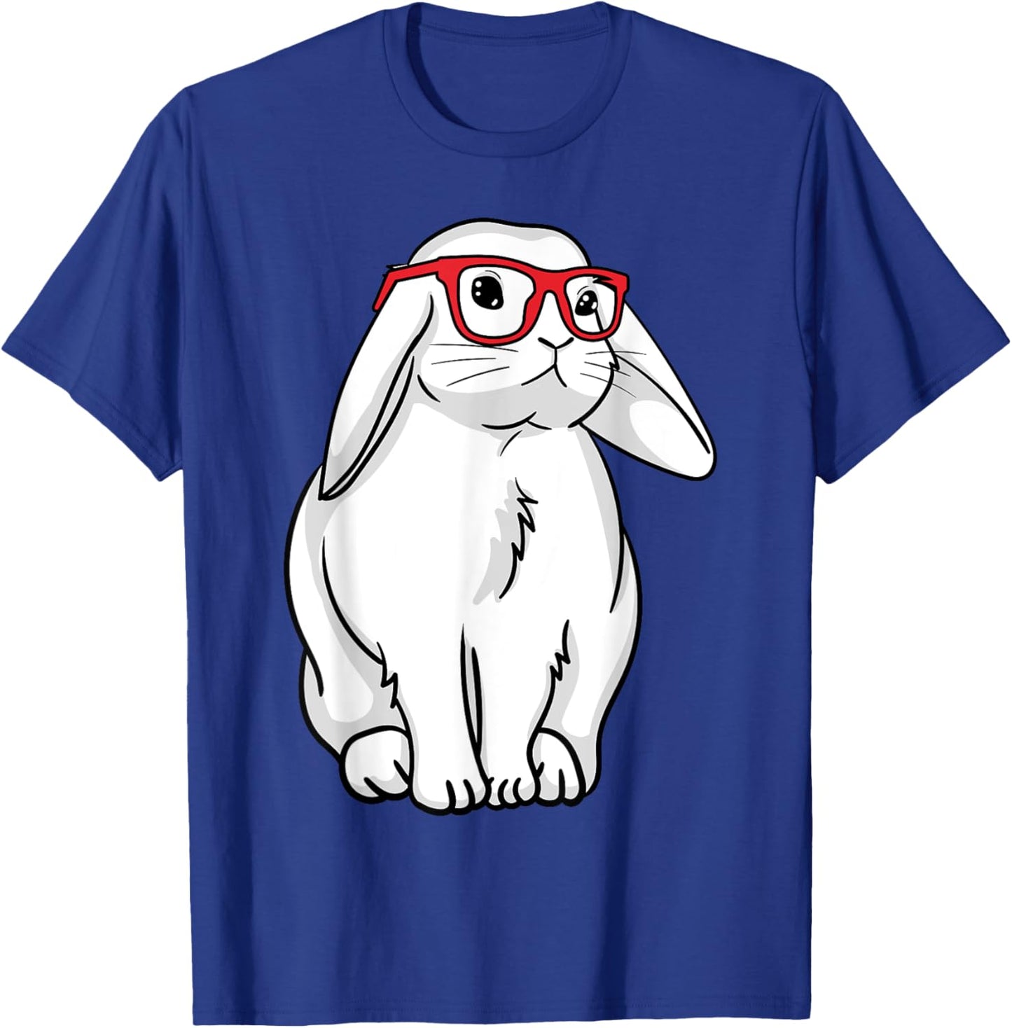 Nerd Bunny Rabbit Eyeglasses T-Shirt - T-Shirt | Royal