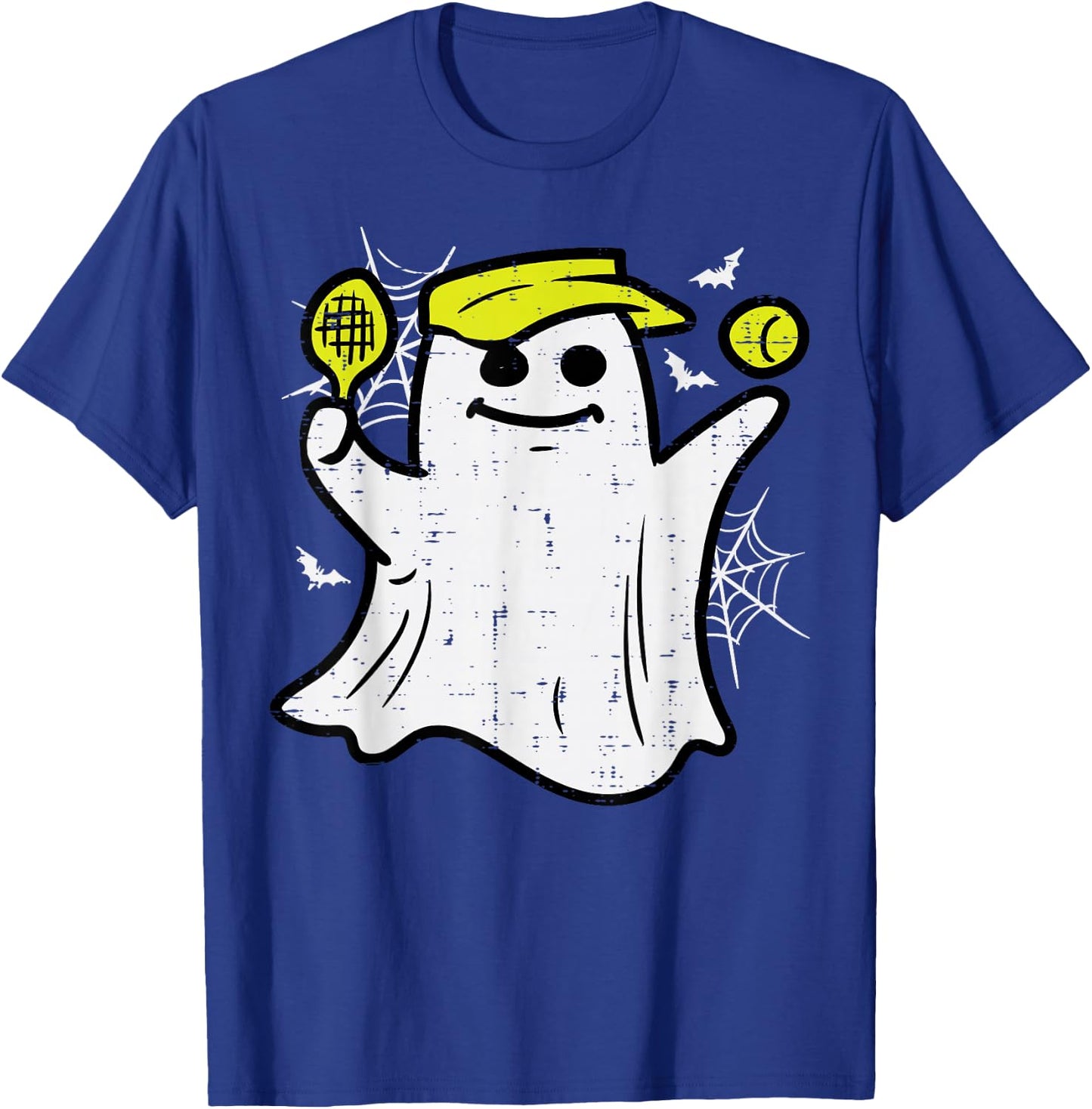 Halloween Pickle Ball Ghost Pickleball Costume Men Women Kid T-Shirt - T-Shirt | Royal